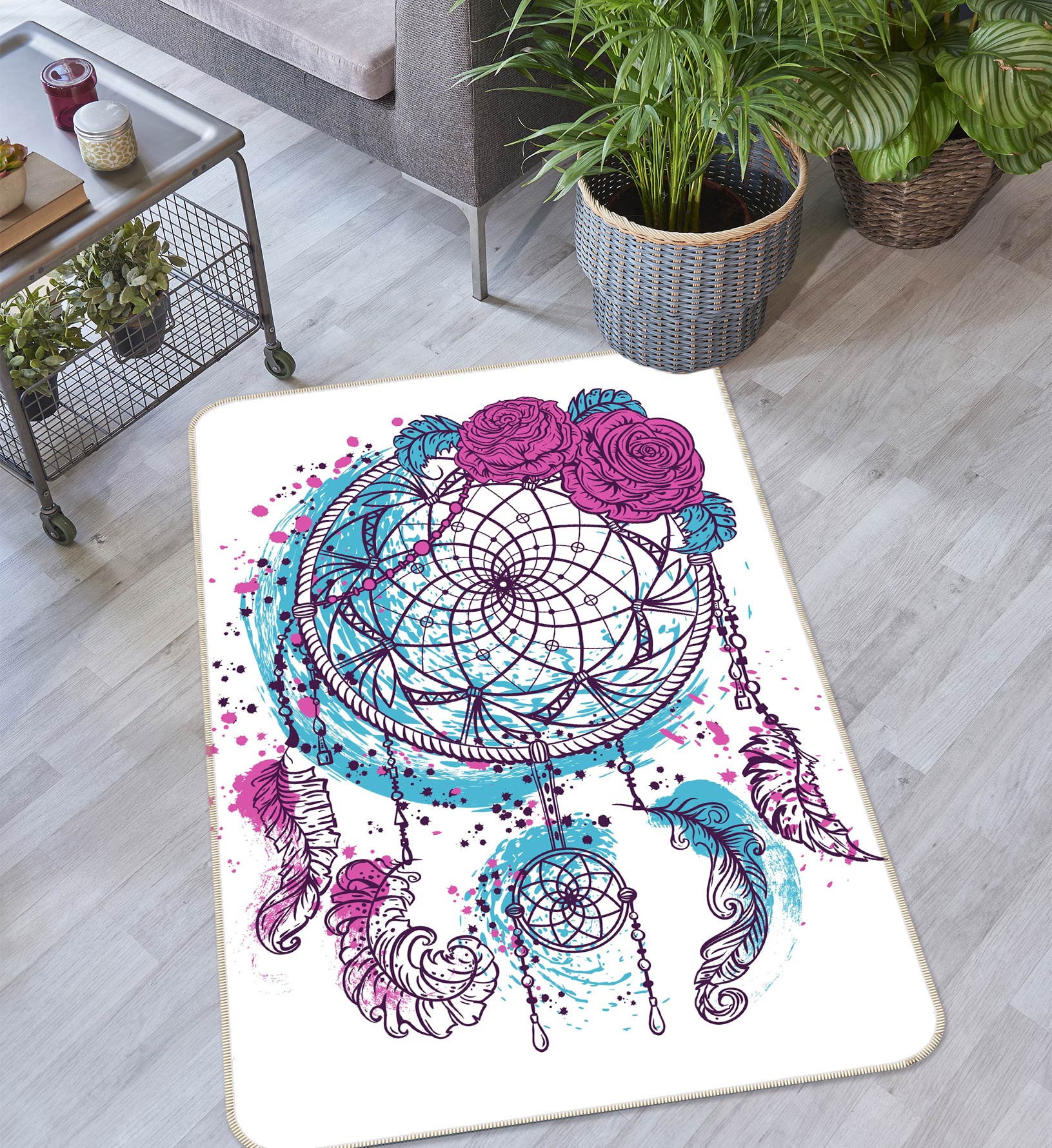 3D Dream Catcher 37146 Non Slip Rug Mat