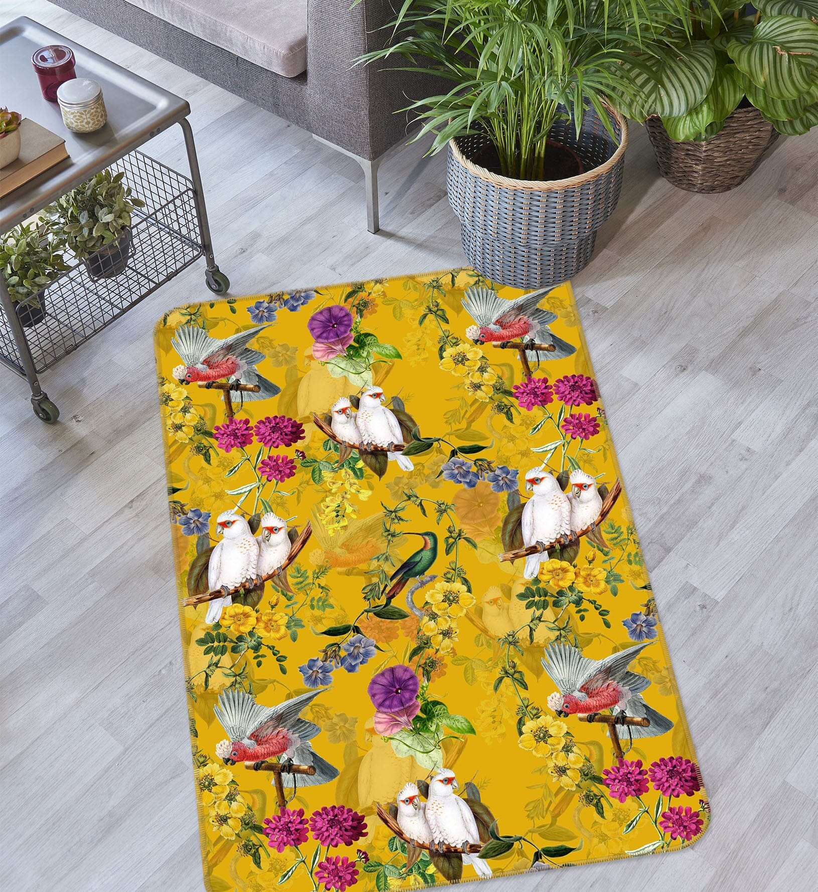 3D Wood Bird 185 Uta Naumann Rug Non Slip Rug Mat Mat AJ Creativity Home 
