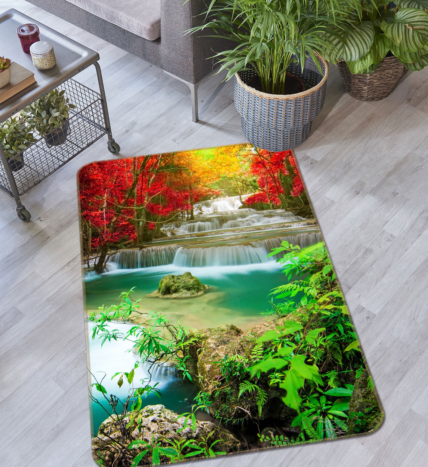3D Waterfall 26131 Non Slip Rug Mat