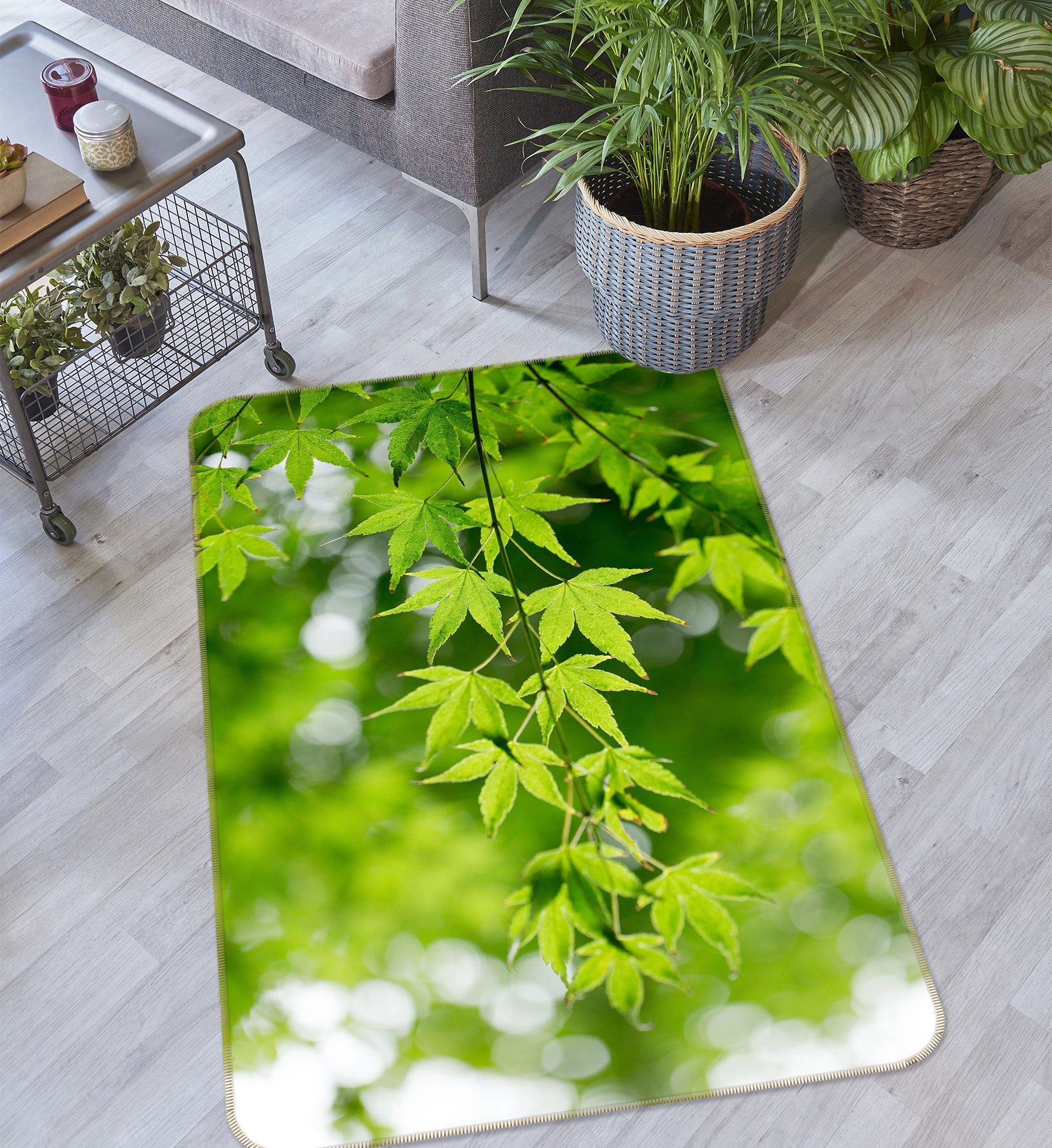 3D Leaves 27062 Non Slip Rug Mat