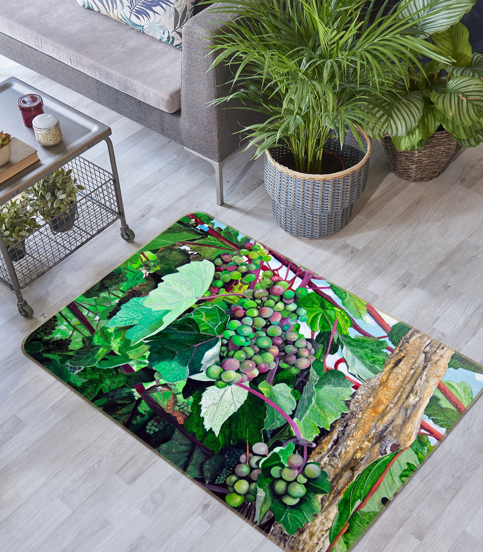 3D Grape 11136 Matthew Holden Bates Rug Non Slip Rug Mat
