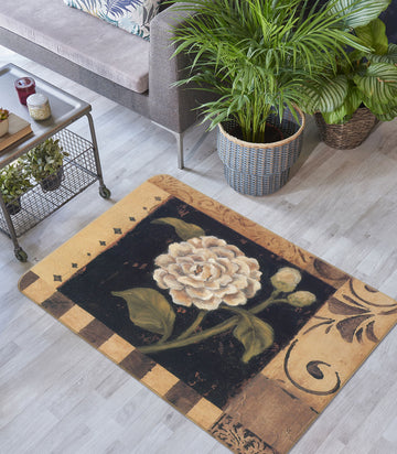 3D Flowers 32079 Non Slip Rug Mat