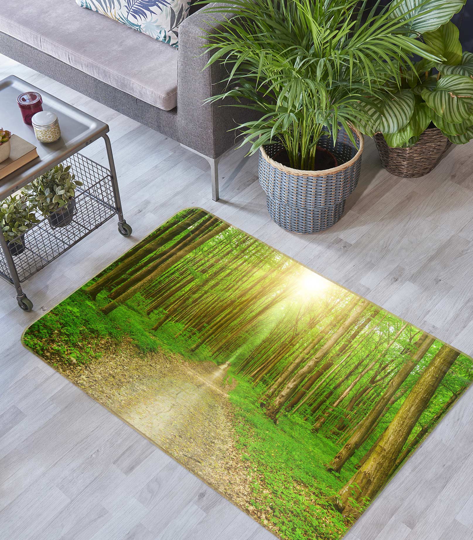 3D Forest Path 76235 Non Slip Rug Mat