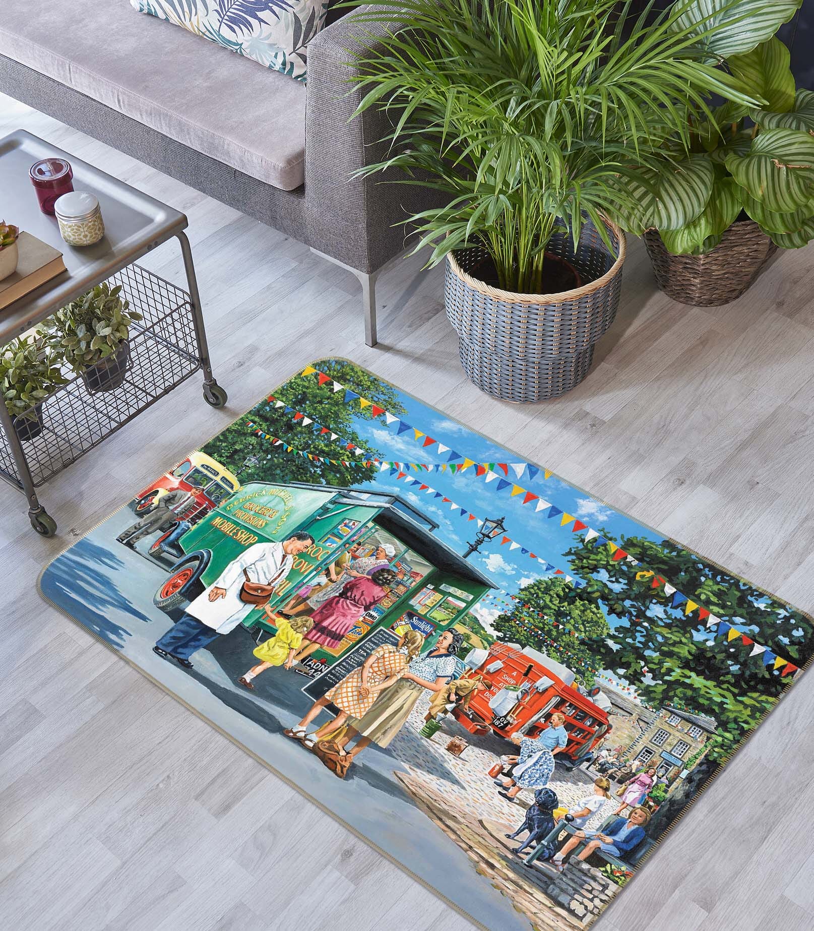 3D Lively City 1090 Trevor Mitchell Rug Non Slip Rug Mat Mat AJ Creativity Home 