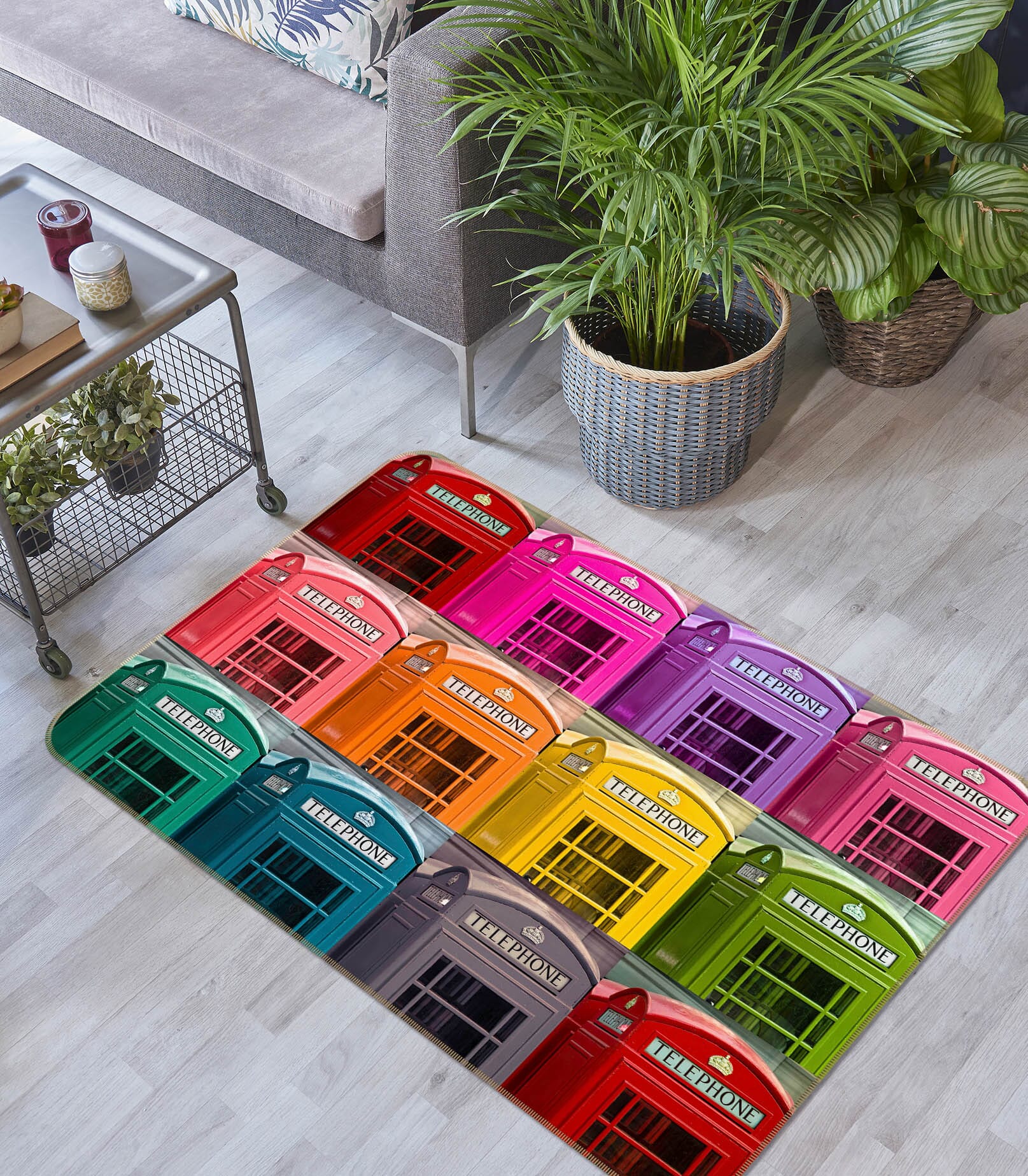 3D Color House 3003 Assaf Frank Rug Non Slip Rug Mat Mat AJ Creativity Home 