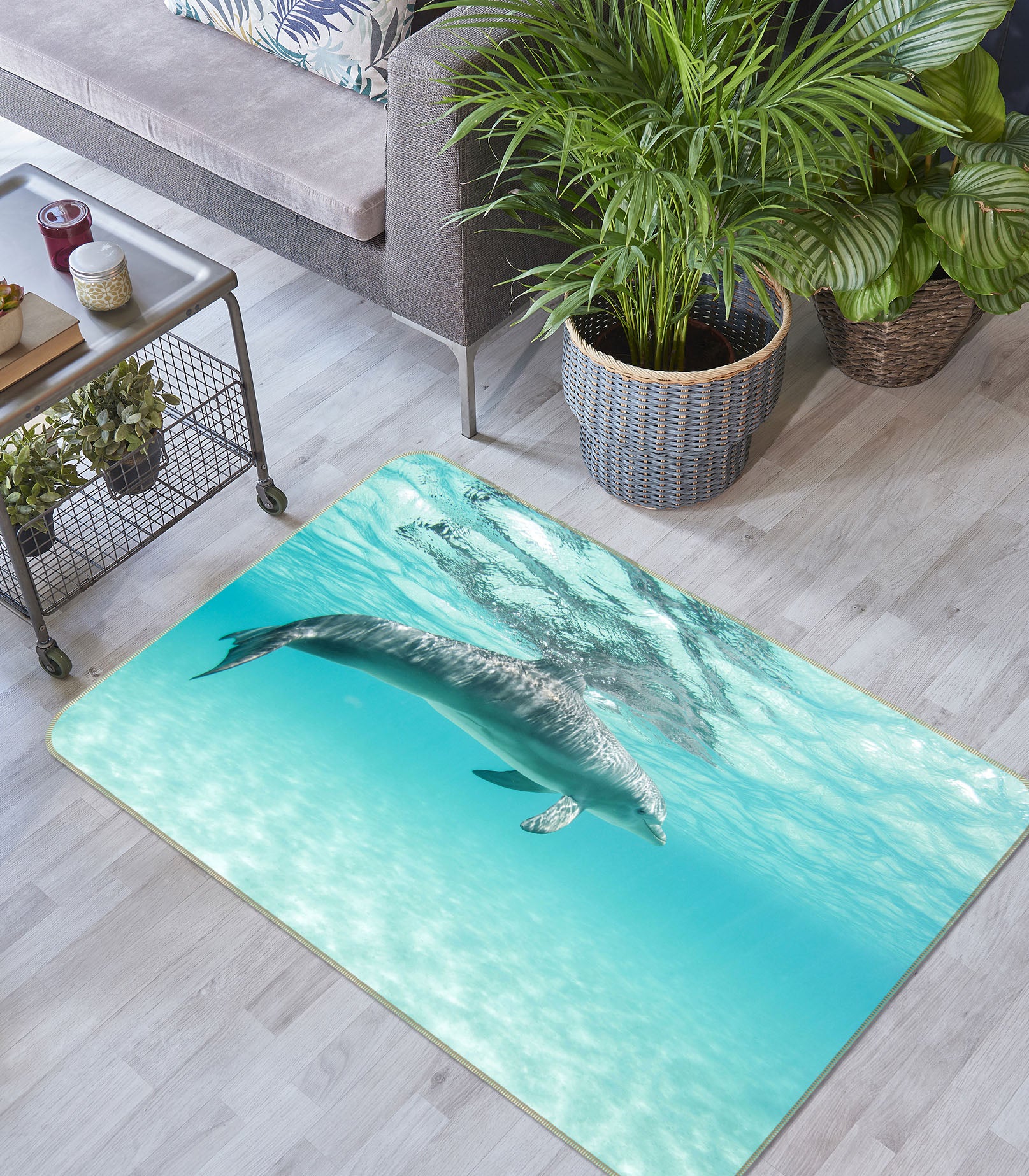 3D Dolphin 38164 Animal Non Slip Rug Mat