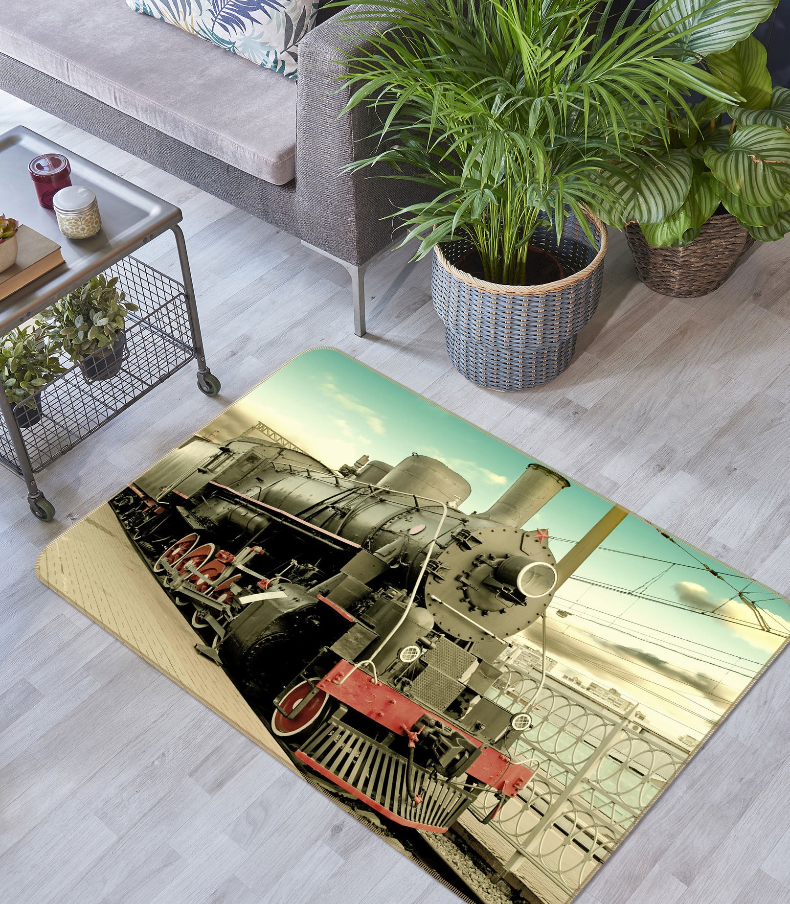 3D Train 68098 Vehicle Non Slip Rug Mat