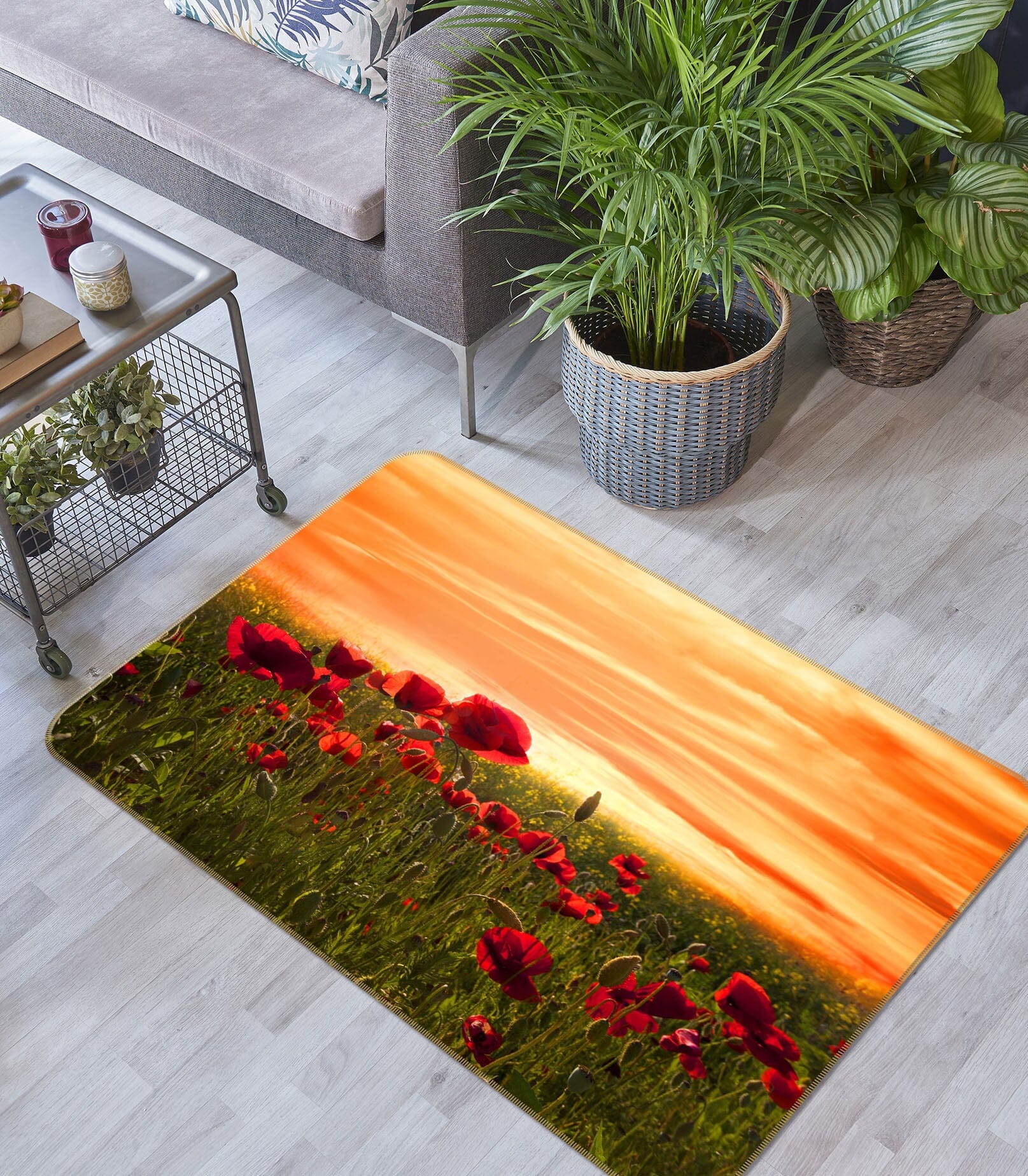 3D Red Flowers 1142 Marco Carmassi Rug Non Slip Rug Mat Mat AJ Creativity Home 