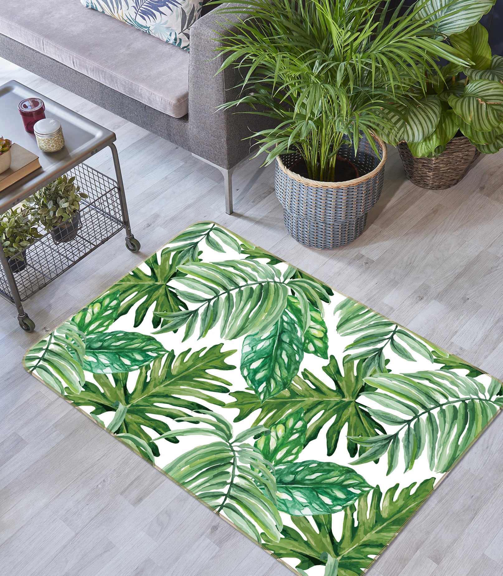 3D Leaves 35061 Non Slip Rug Mat