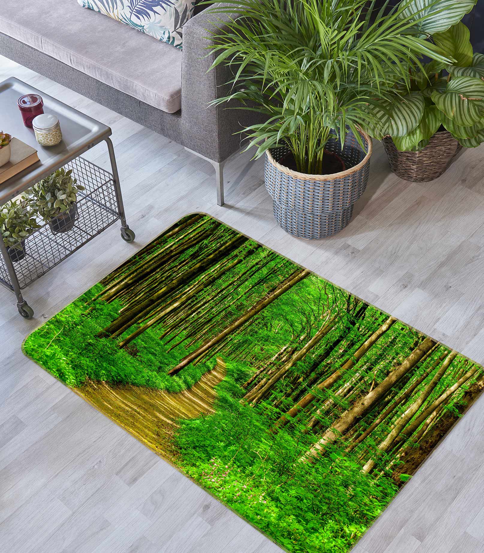 3D Forest Path 76225 Non Slip Rug Mat