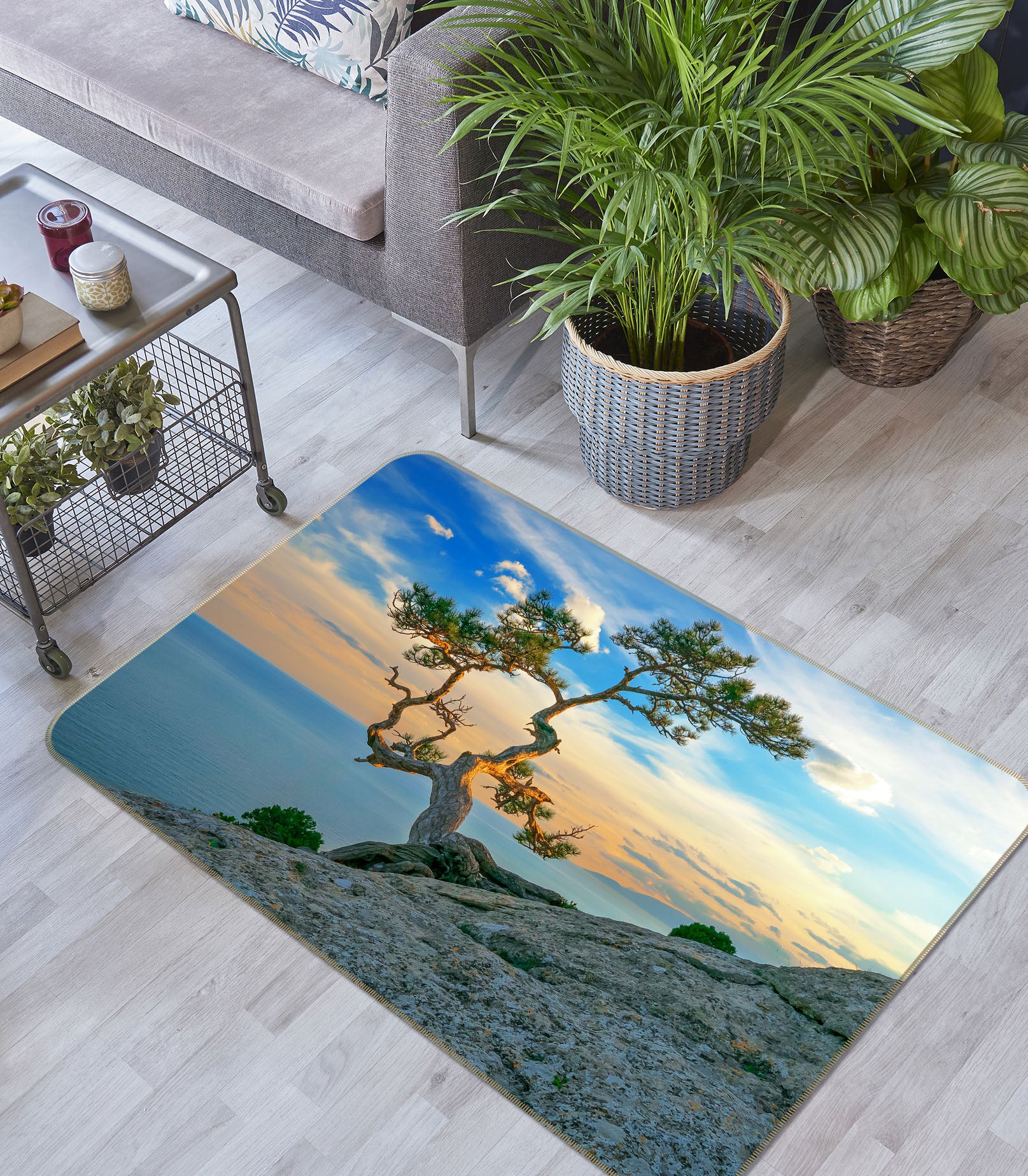 3D Trees 29154 Non Slip Rug Mat