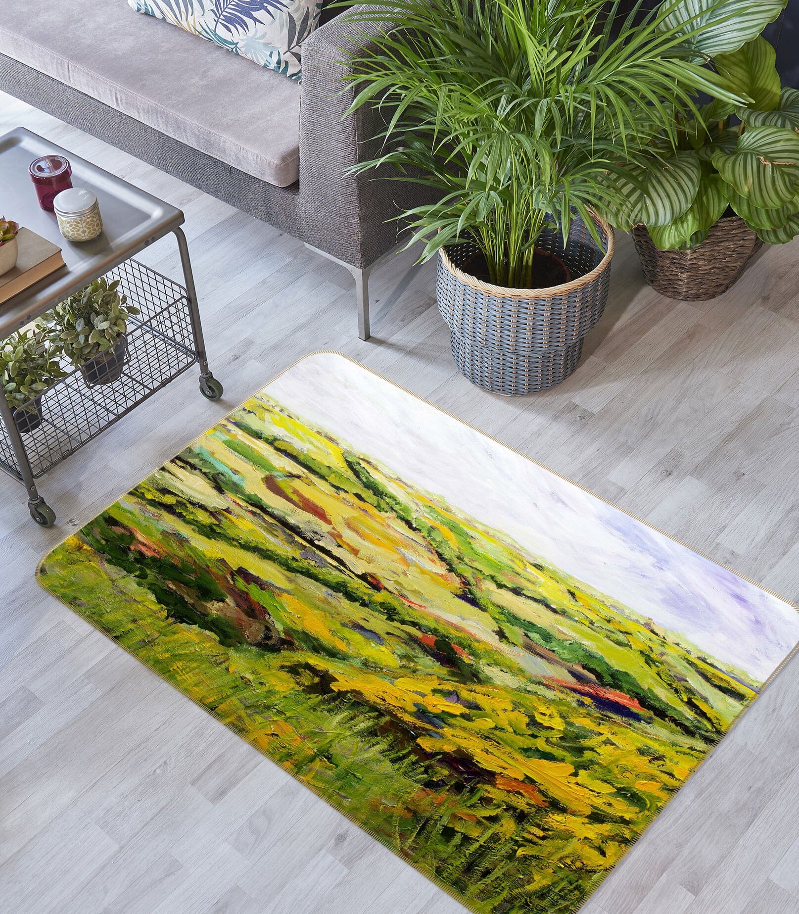 3D Painted Grassland 1084 Allan P. Friedlander Rug Non Slip Rug Mat Mat AJ Creativity Home 