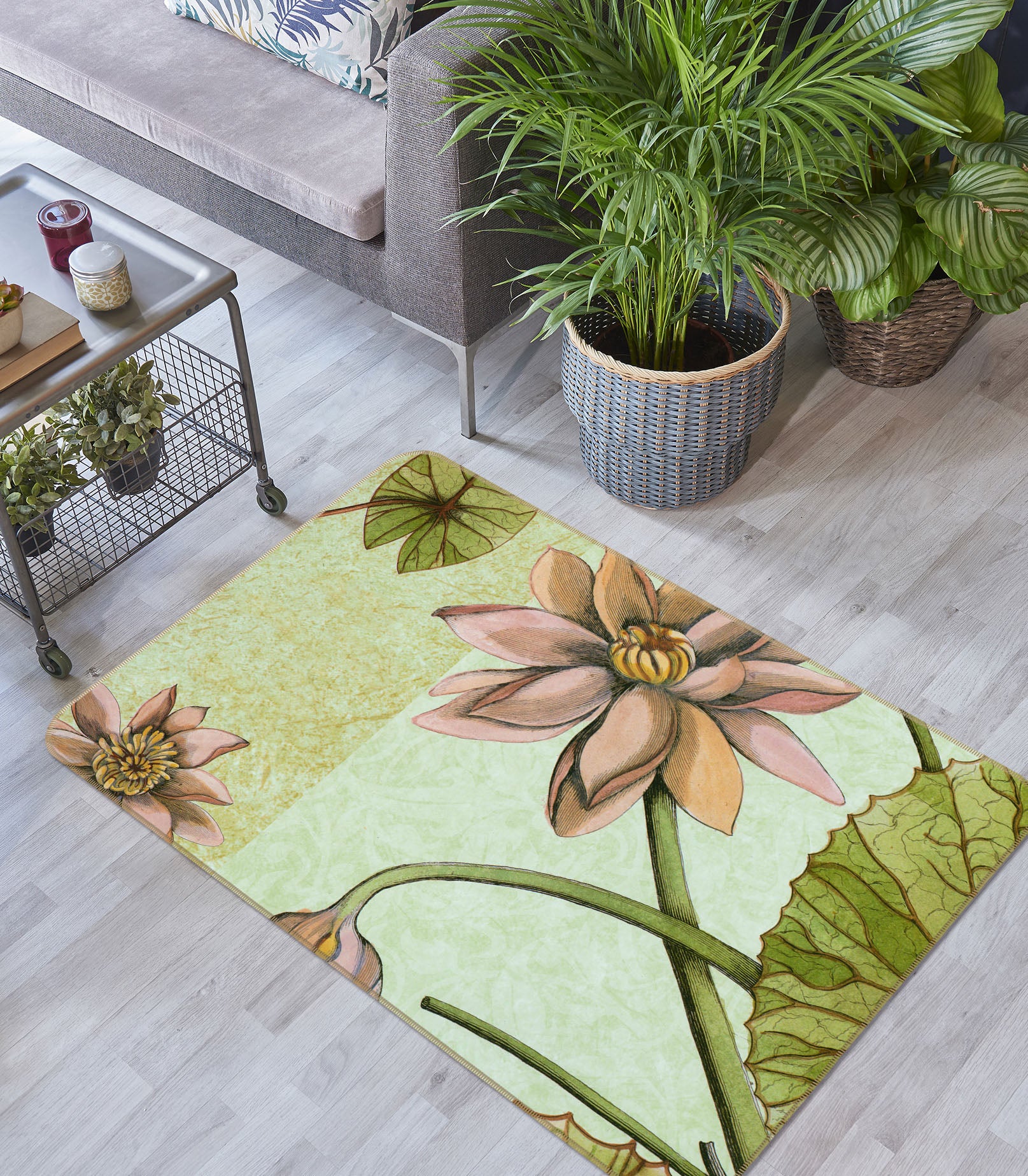3D Lotus 32030 Non Slip Rug Mat