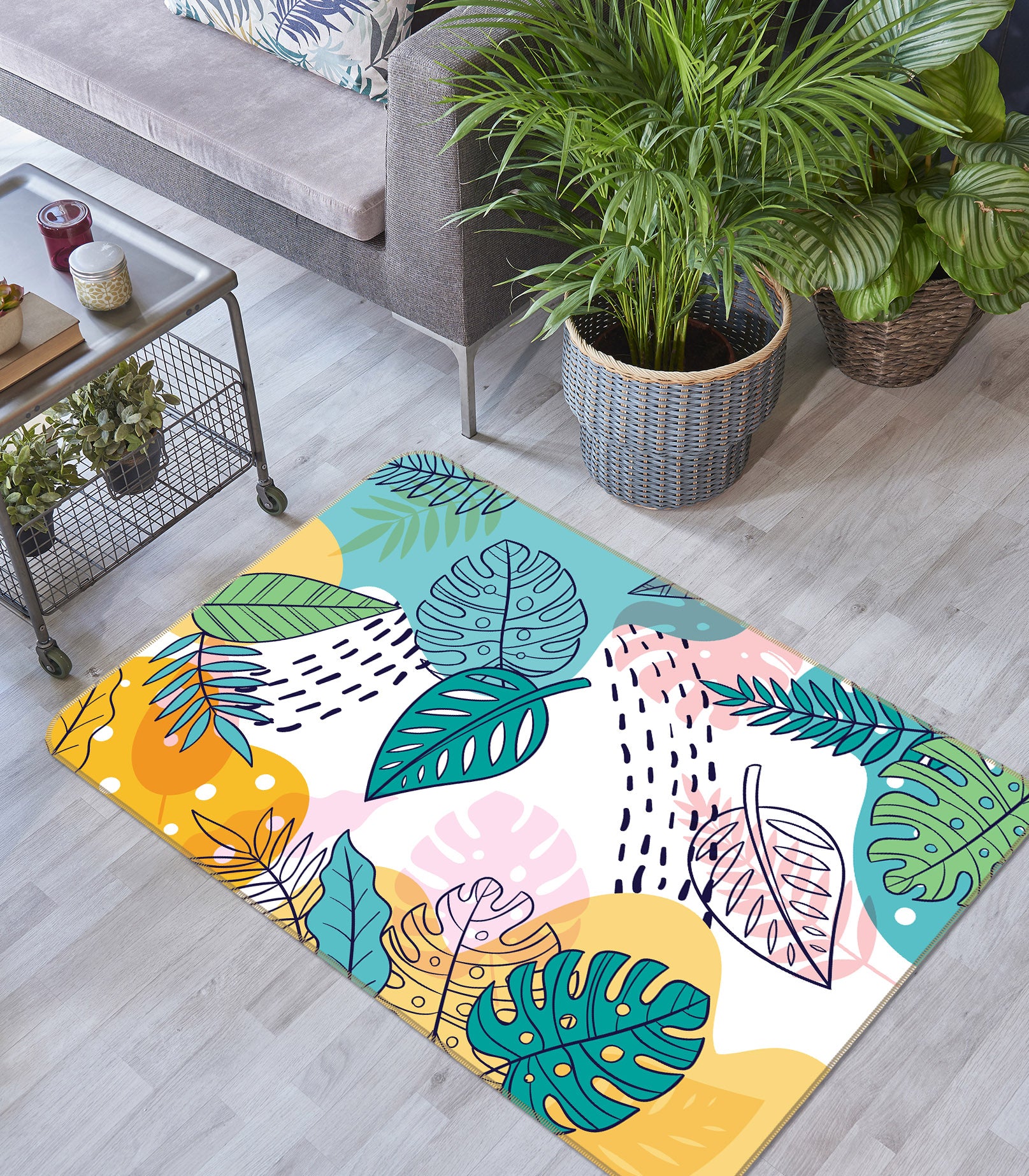 3D Leaves 30210 Non Slip Rug Mat