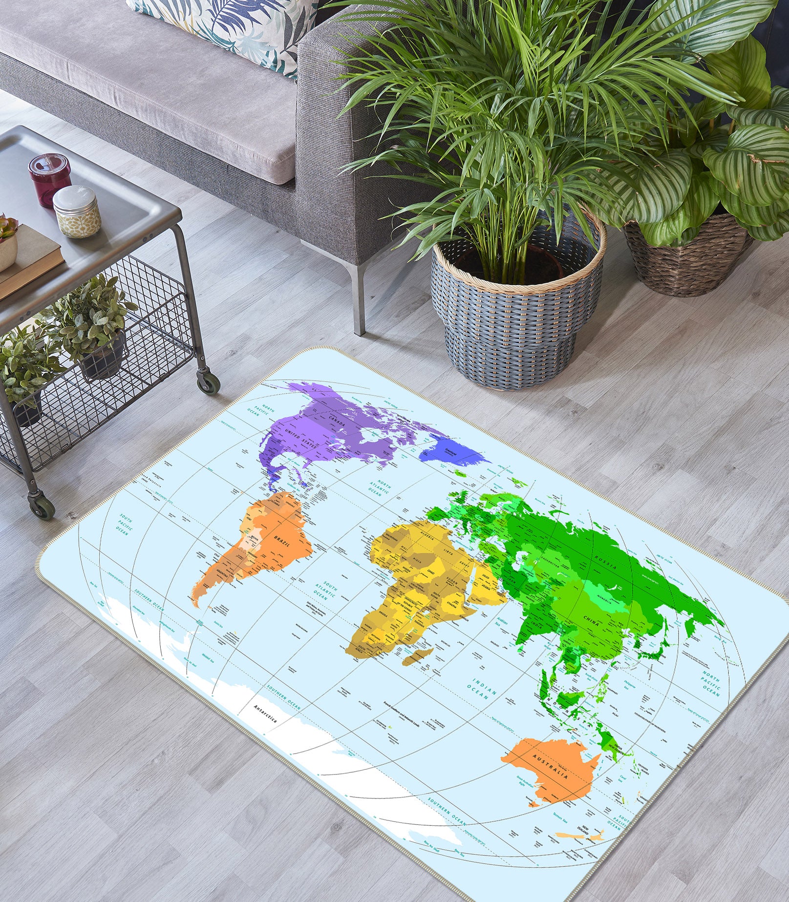 3D Map 35020 Non Slip Rug Mat