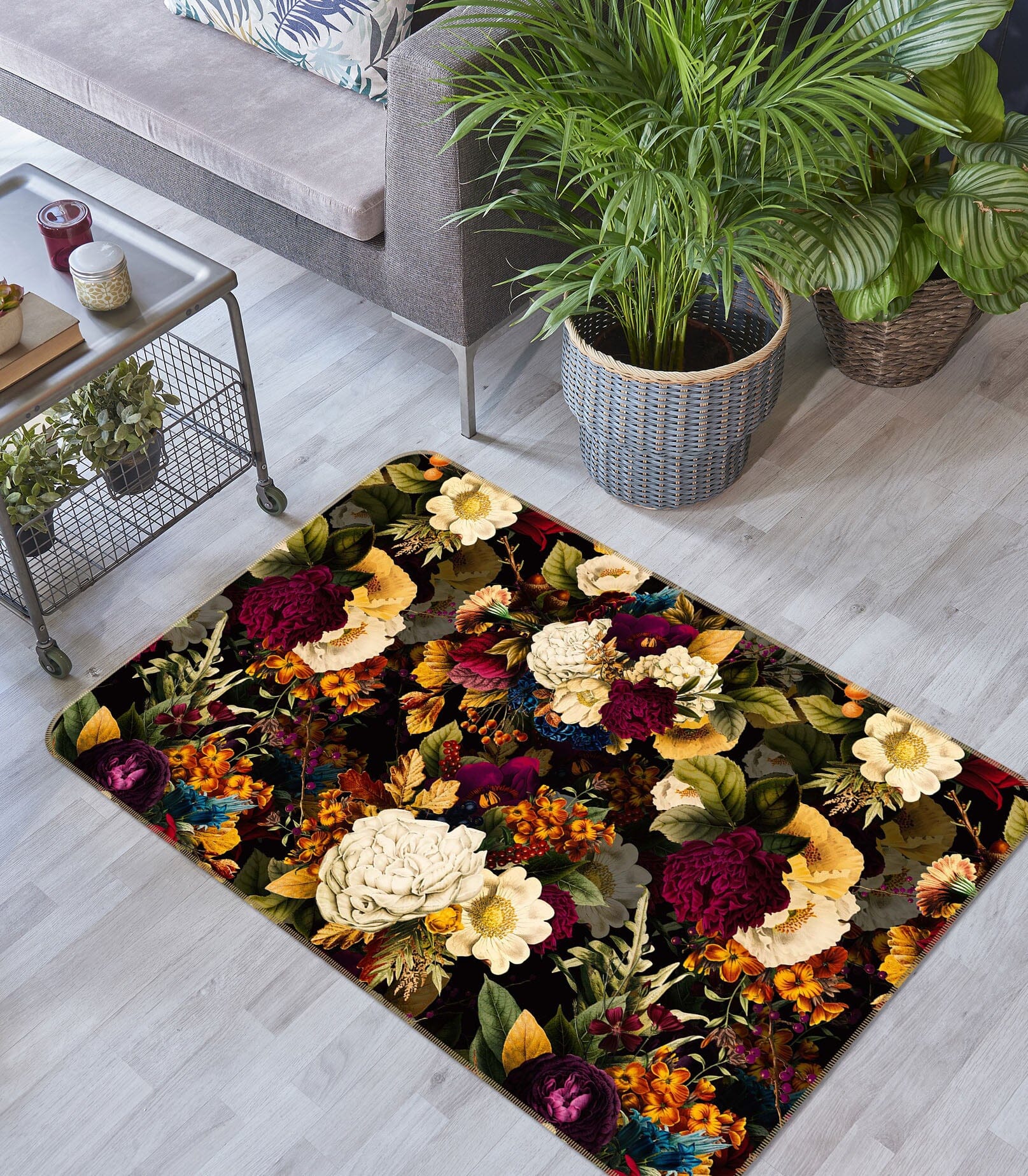 3D Painted Flowers 110 Uta Naumann Rug Non Slip Rug Mat Mat AJ Creativity Home 