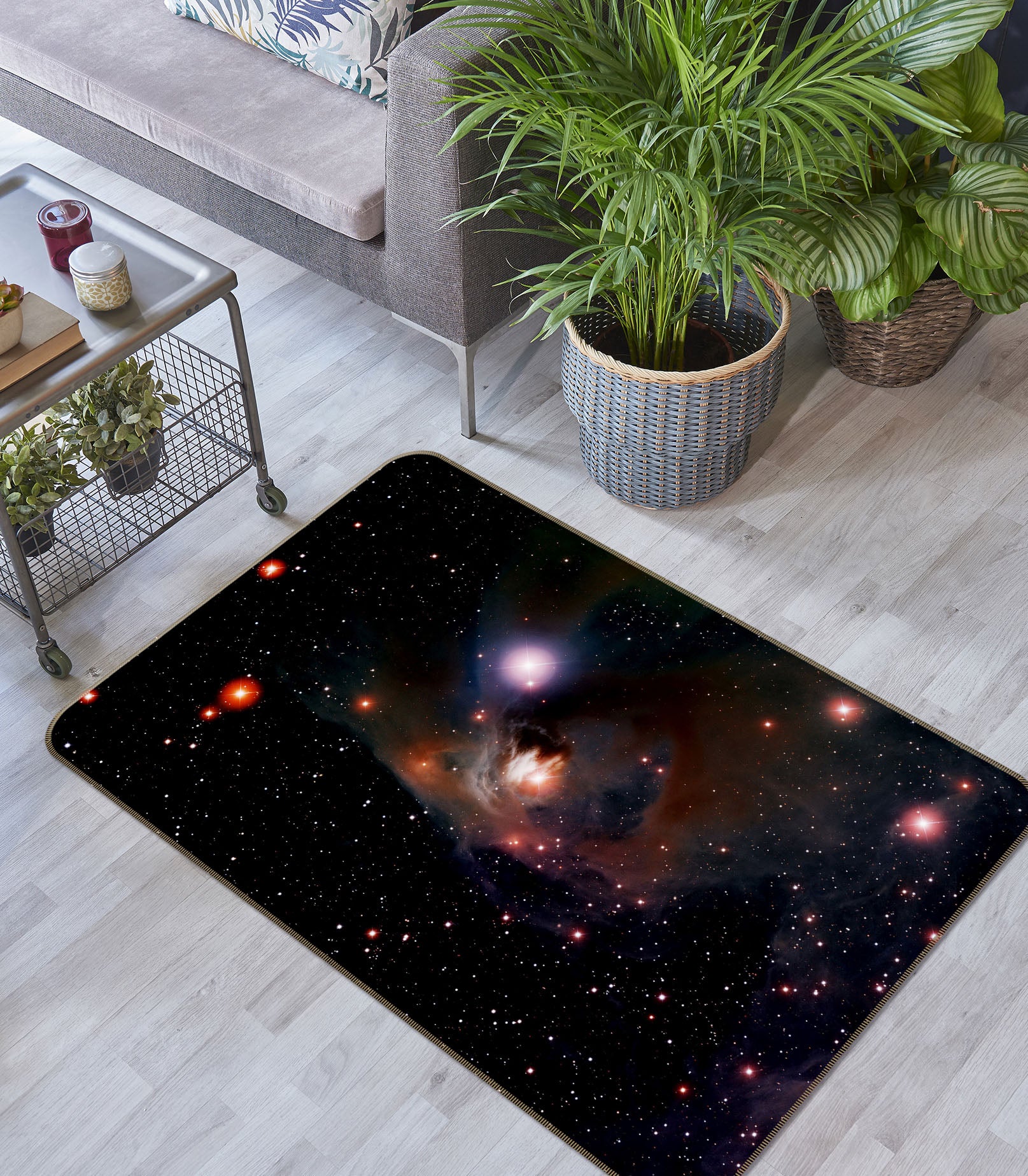 3D Starry Sky 31124 Non Slip Rug Mat