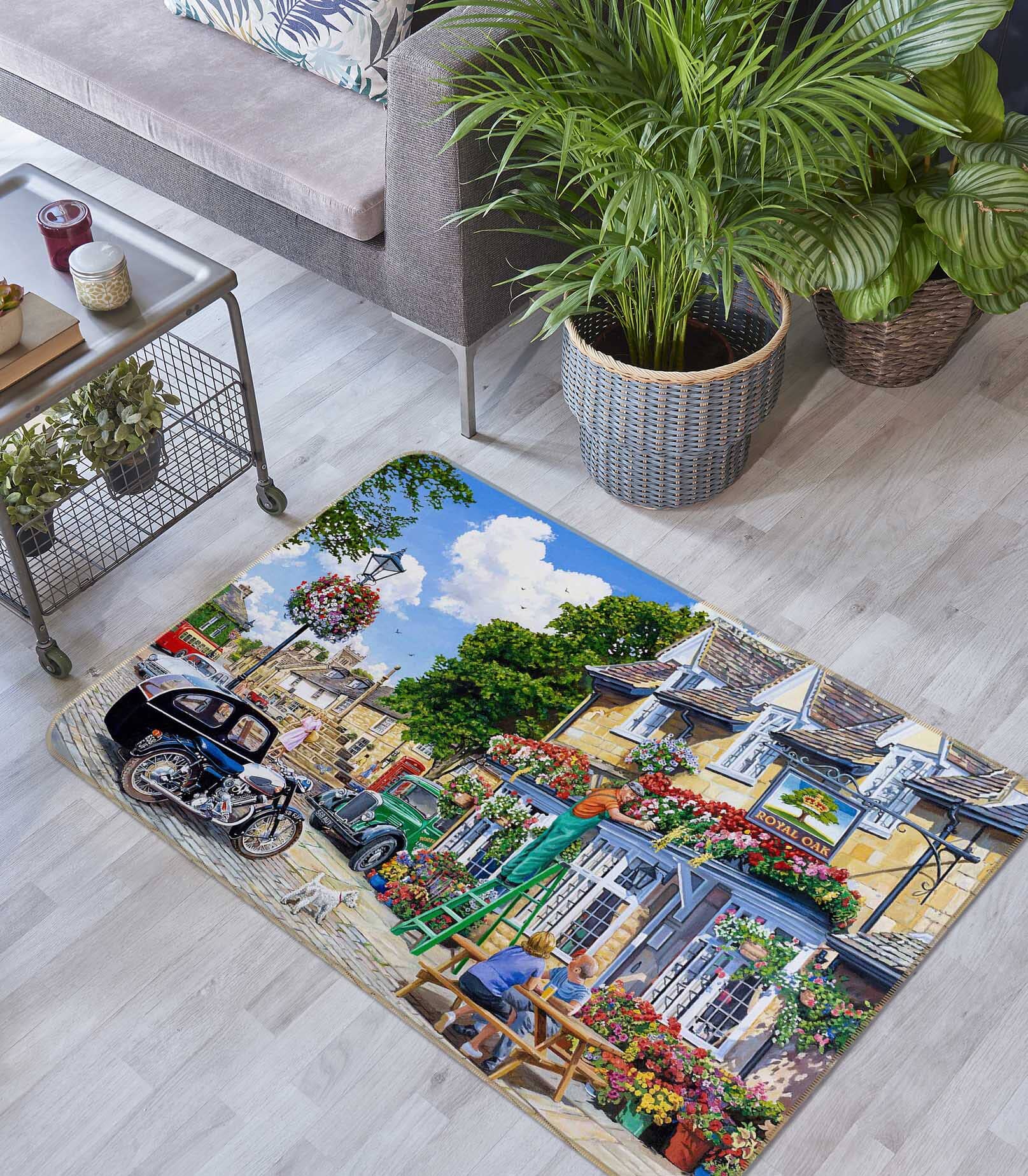 3D The Royal Oak 1117 Trevor Mitchell Rug Non Slip Rug Mat Mat AJ Creativity Home 