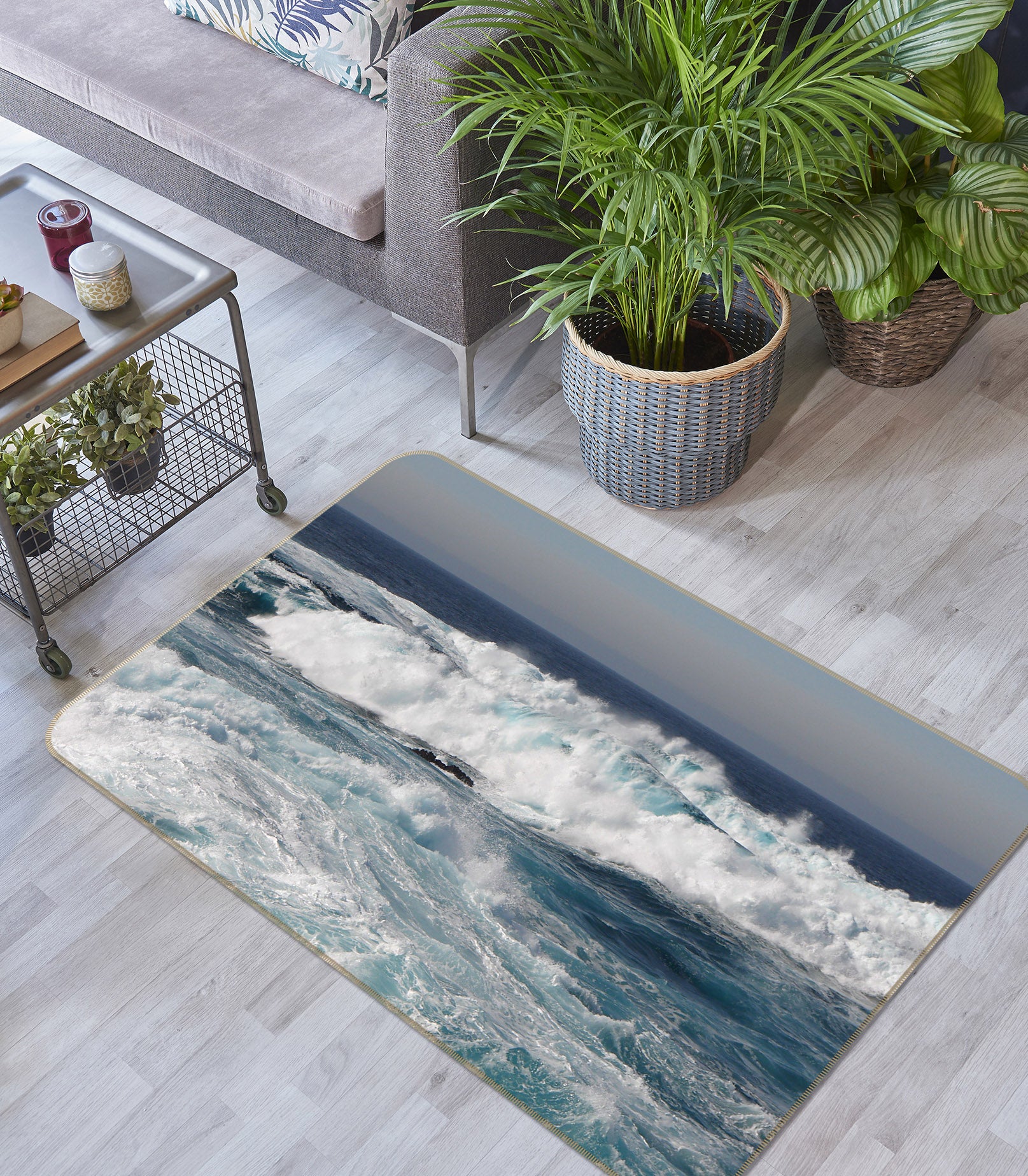 3D Waves 36033 Non Slip Rug Mat
