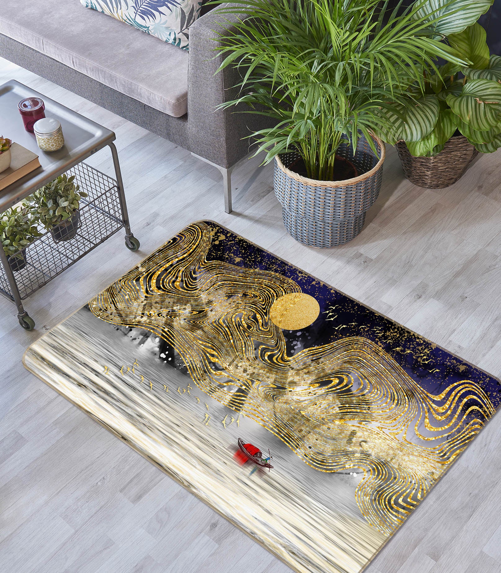 3D Pattern 34053 Non Slip Rug Mat