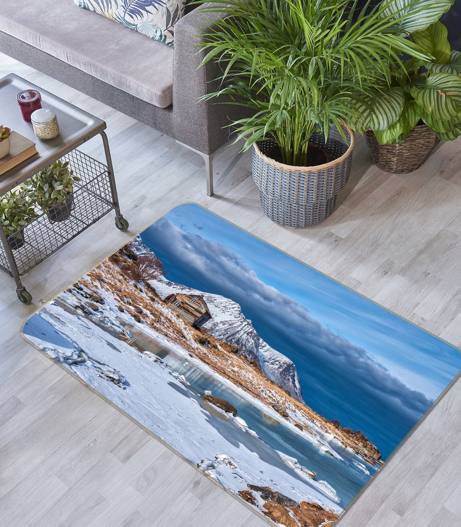 3D Glacier 1108 Marco Carmassi Rug Non Slip Rug Mat Mat AJ Creativity Home 