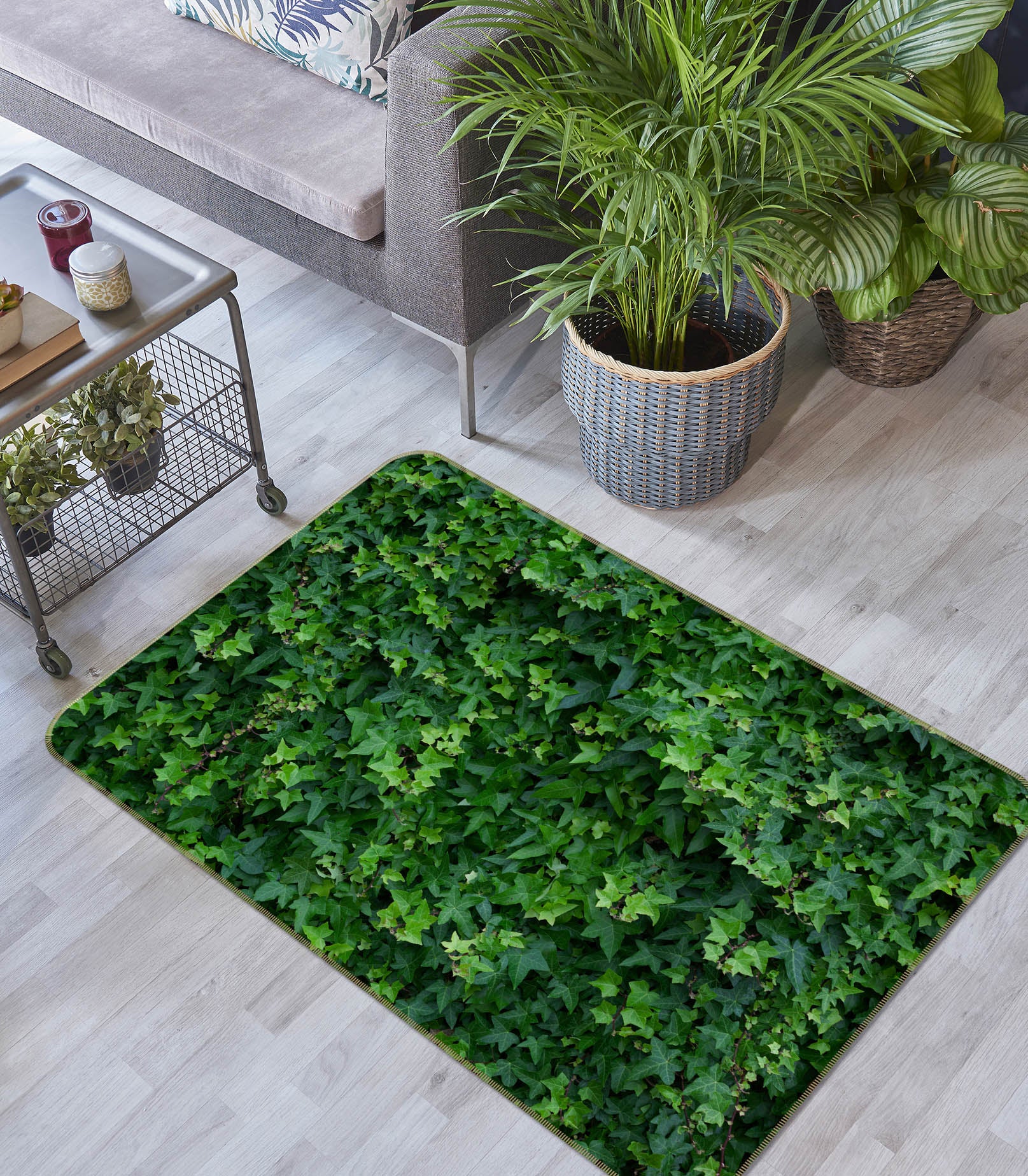 3D Leaves 36047 Non Slip Rug Mat