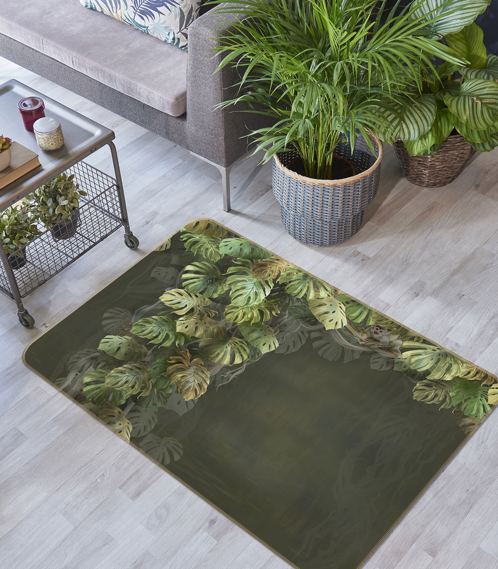 3D Leaves 77071 Non Slip Rug Mat