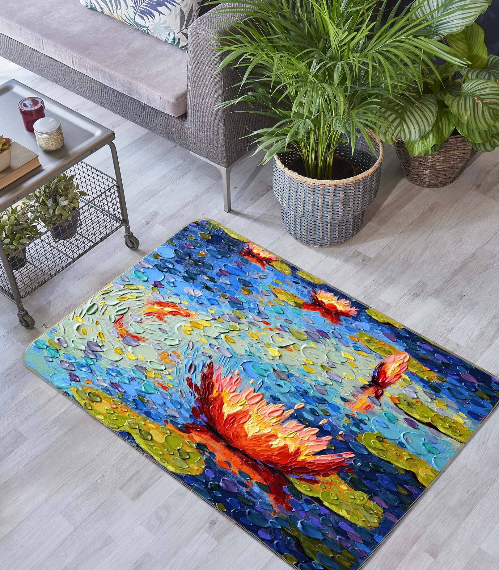 3D Lotus Pond 1006 Dena Tollefson Rug Non Slip Rug Mat Mat AJ Creativity Home 