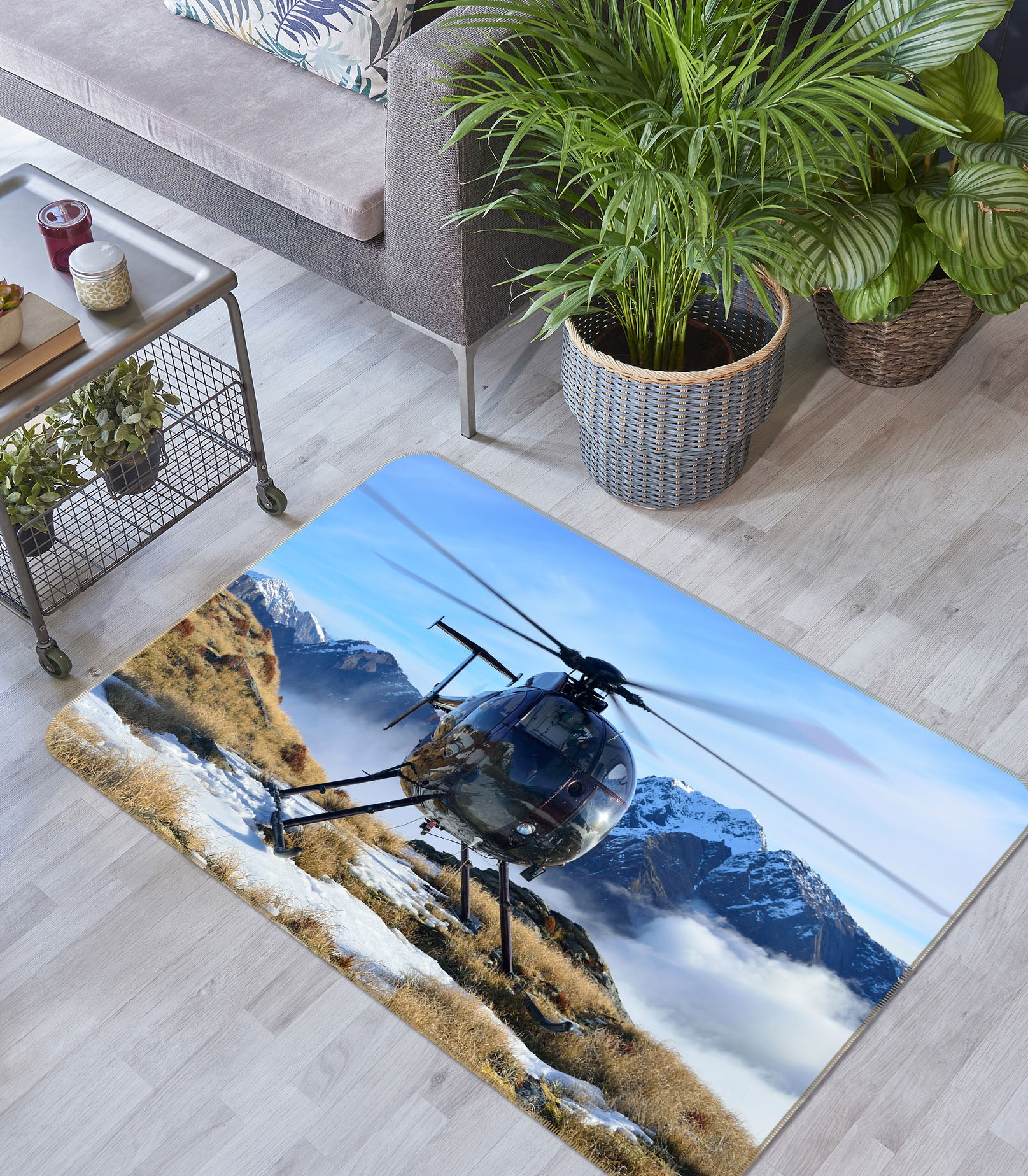 3D Helicopter 38210 Vehicle Non Slip Rug Mat