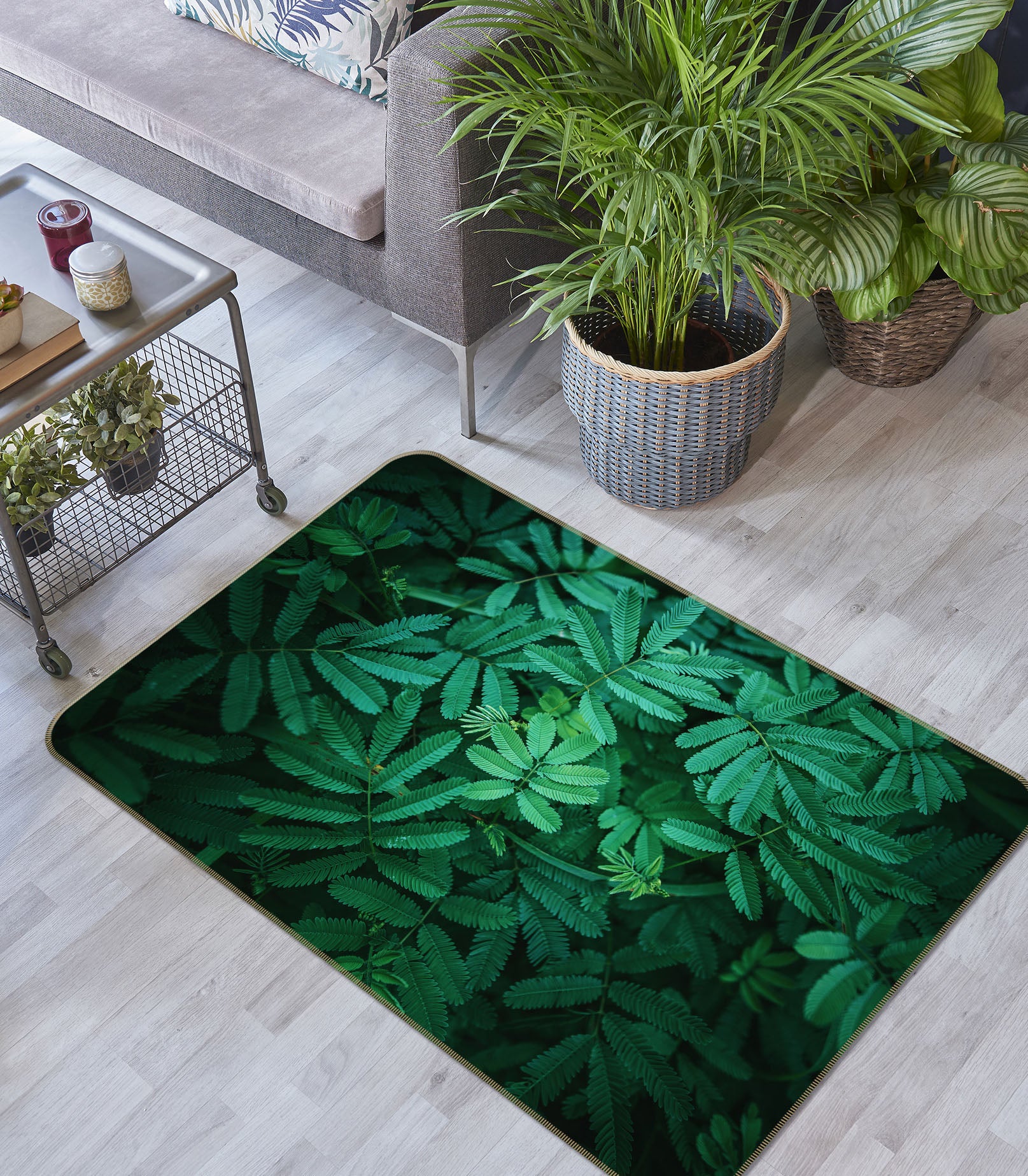 3D Leaves 65116 Non Slip Rug Mat