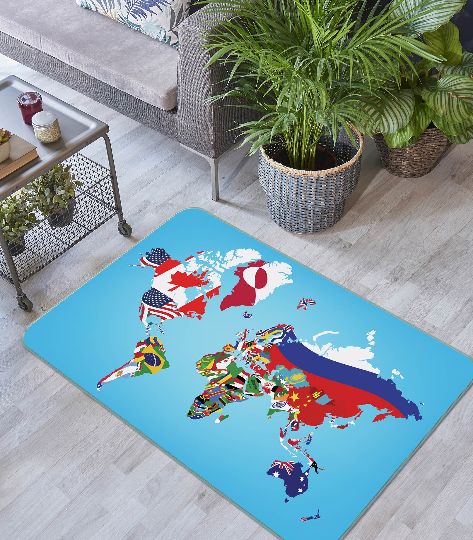 3D Map 35036 Non Slip Rug Mat