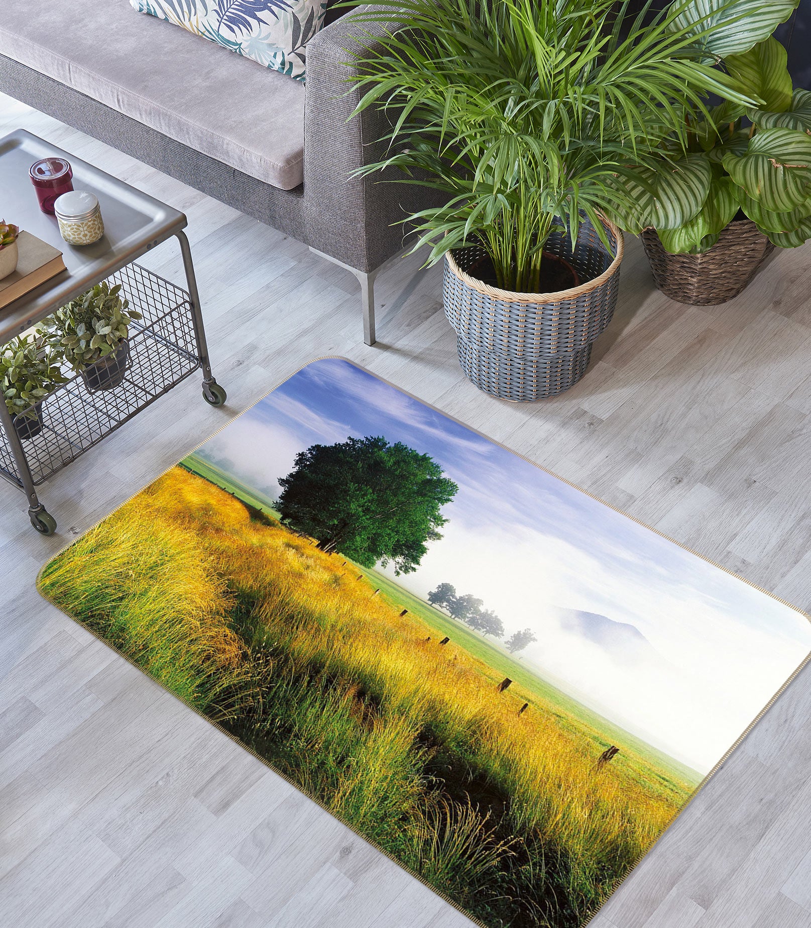 3D Bushes Tree 75192 Non Slip Rug Mat