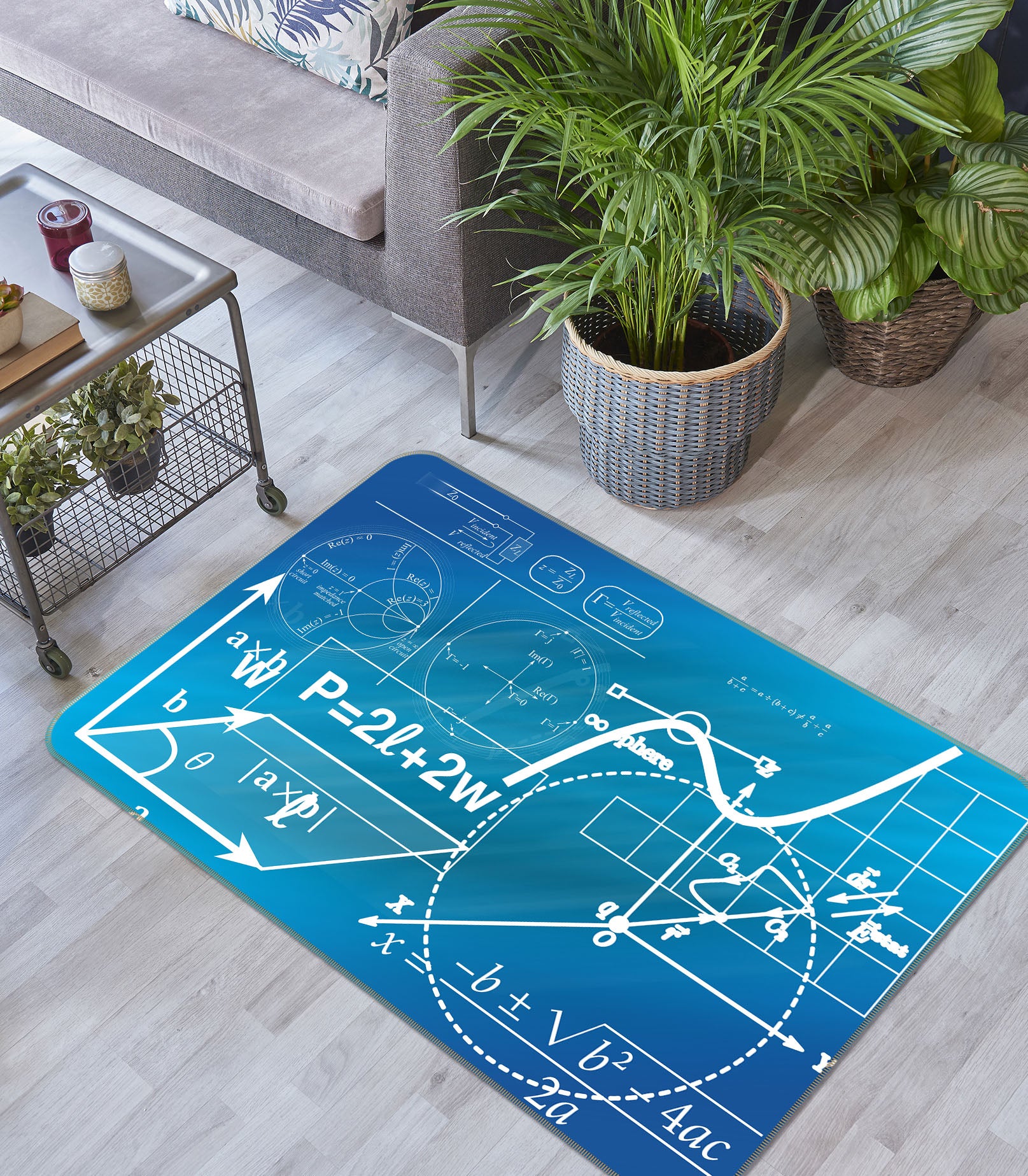 3D Mathematical Graphics 36164 Non Slip Rug Mat