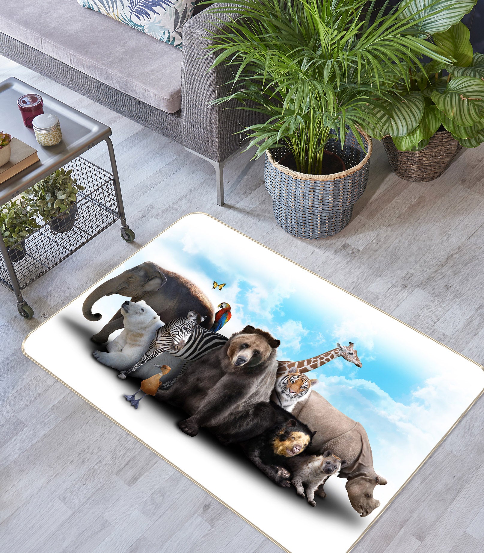3D Animals 34194 Non Slip Rug Mat
