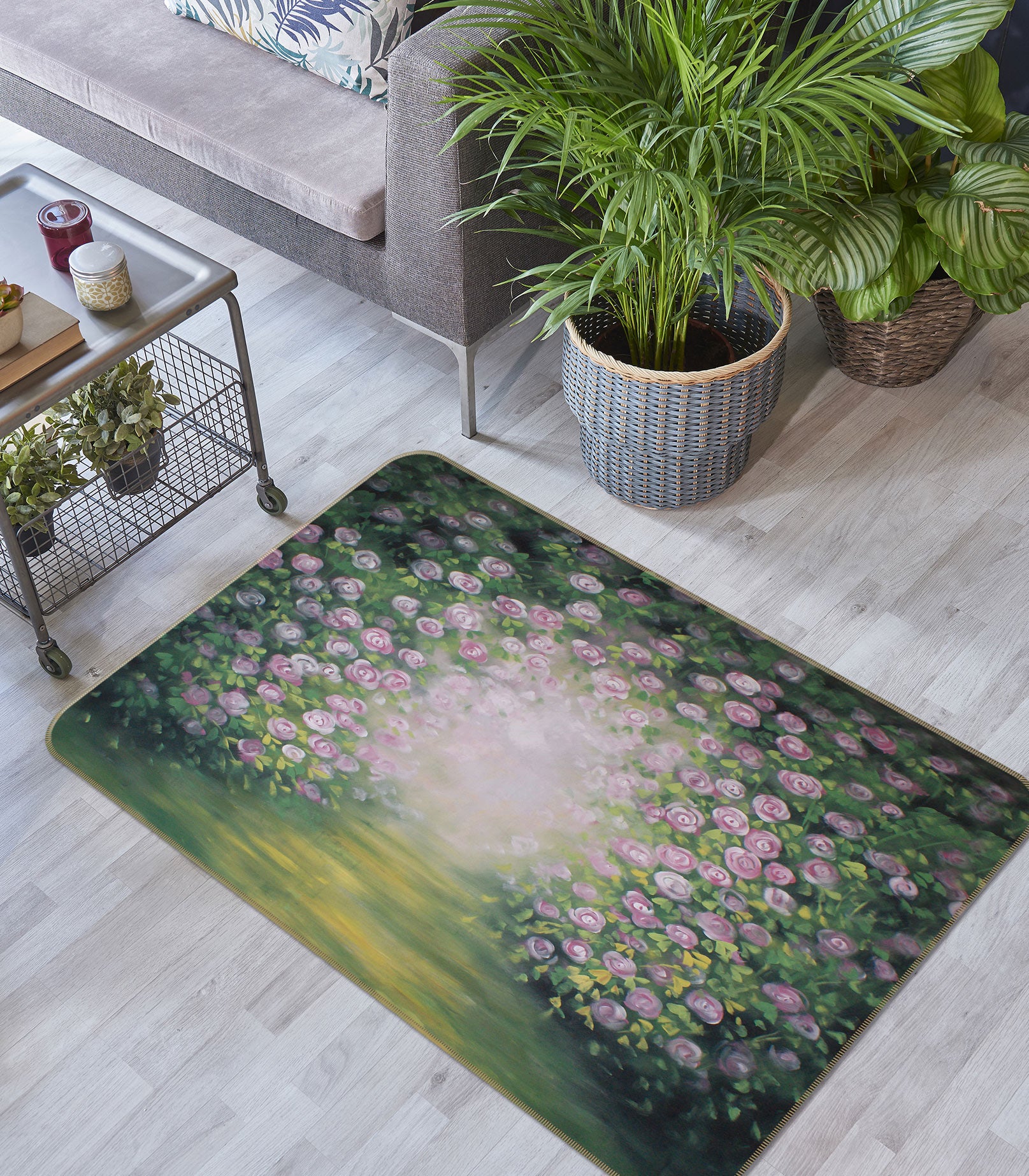 3D Flower Bush 75199 Non Slip Rug Mat