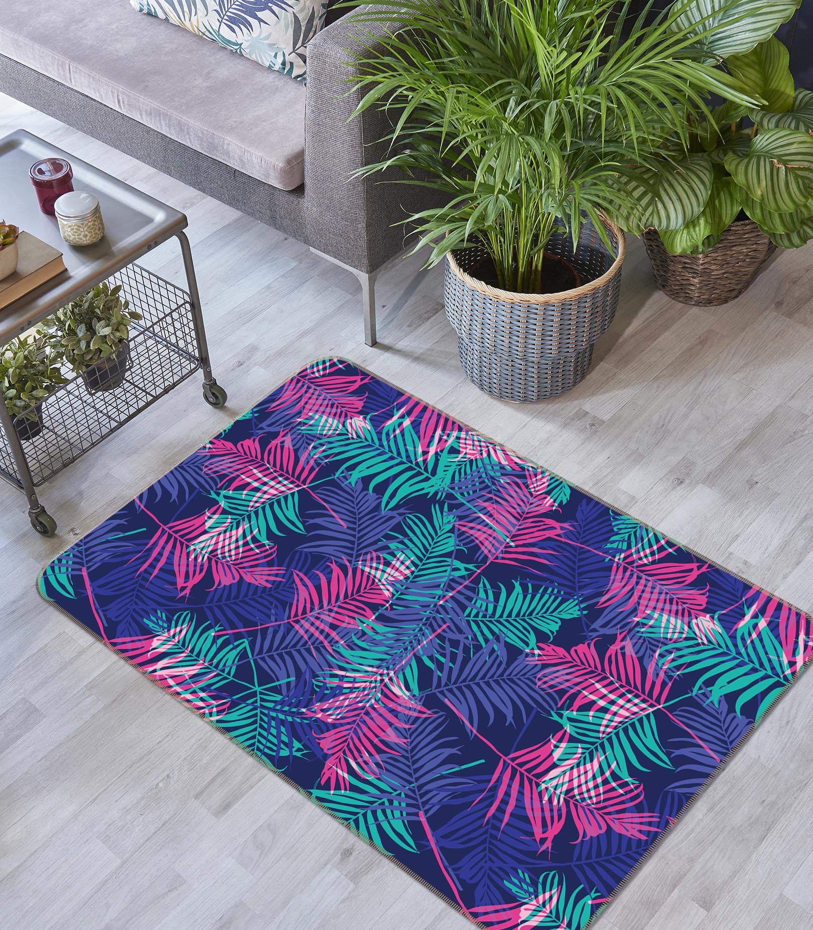 3D Leaves 35035 Non Slip Rug Mat