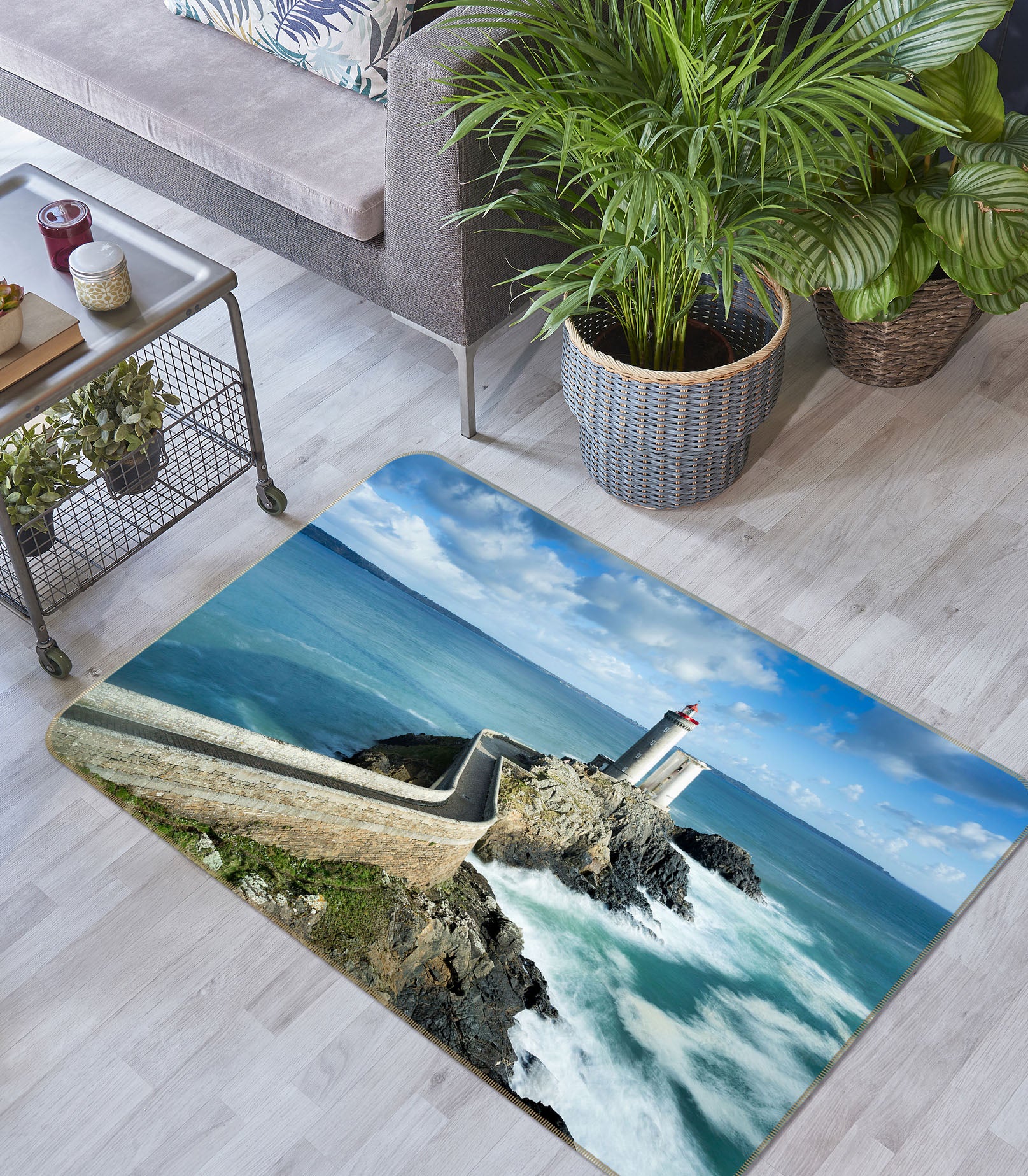 3D Sea Lighthouse 31037 Non Slip Rug Mat