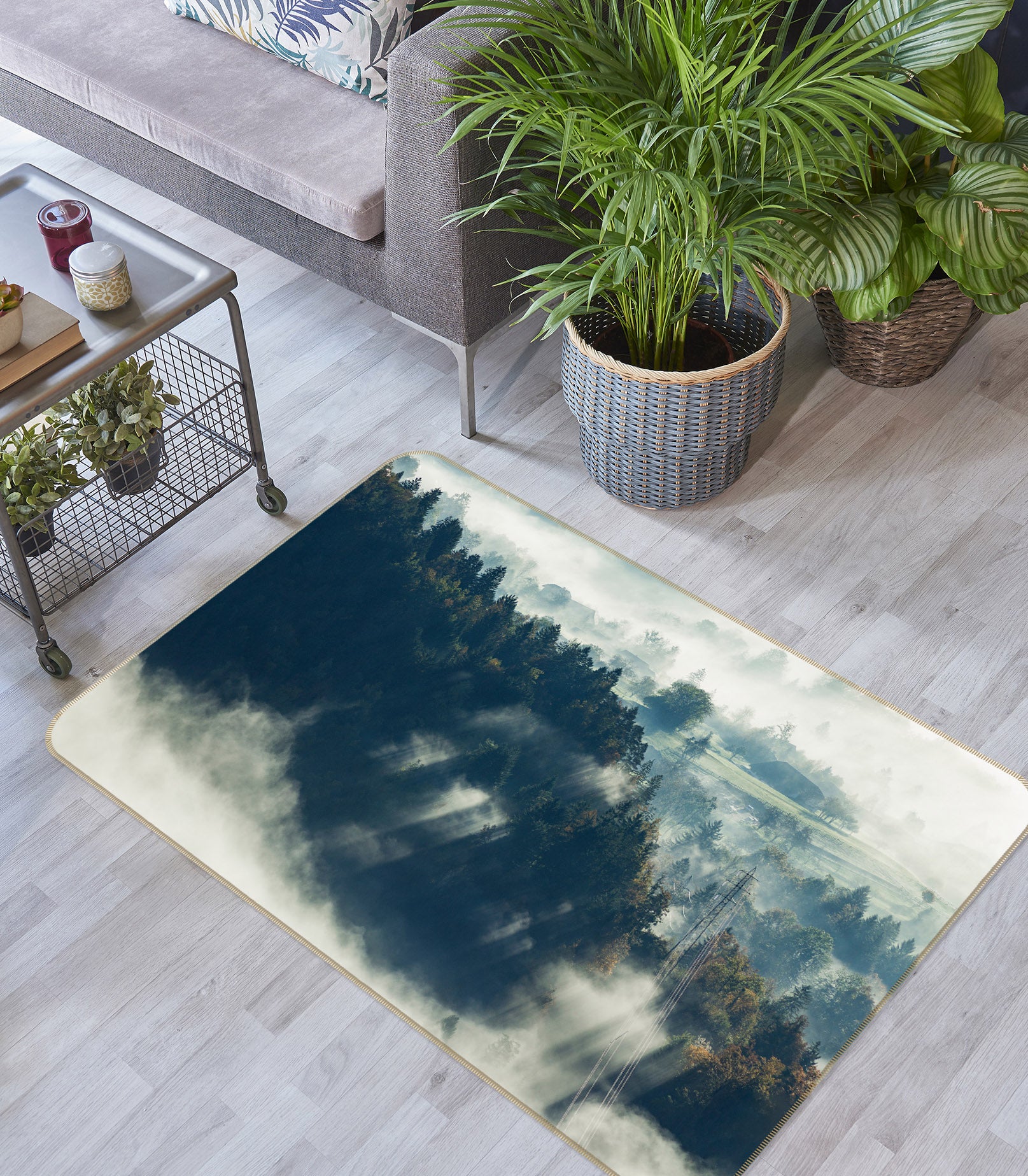 3D Mountains 29184 Non Slip Rug Mat