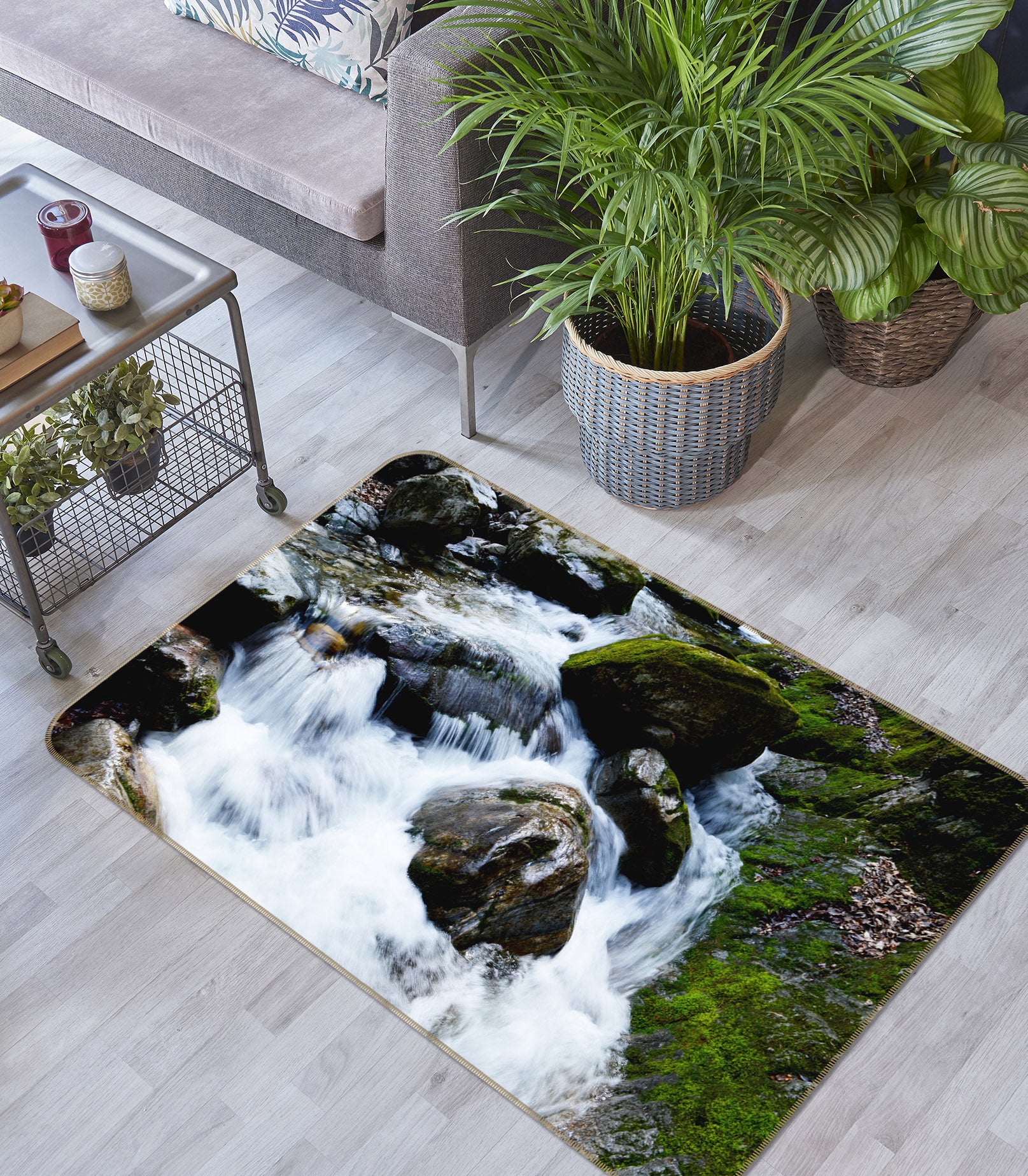 3D Torrent Stone 29212 Non Slip Rug Mat