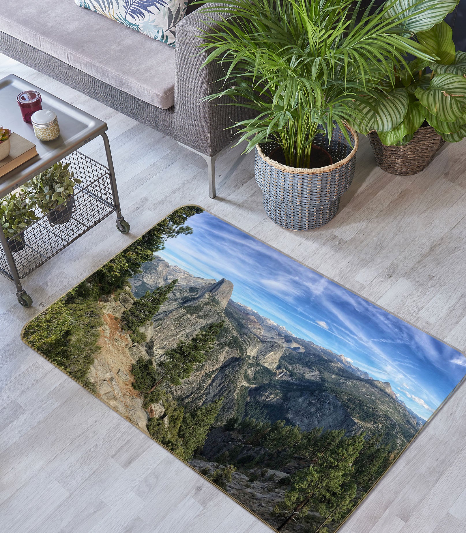 3D Mountains 35175 Non Slip Rug Mat