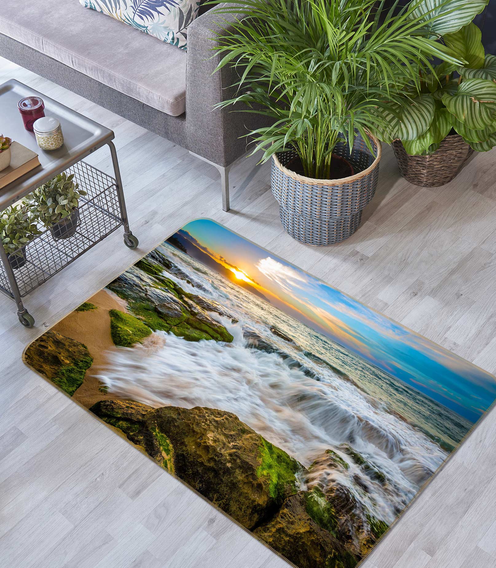 3D Stone Water 76237 Non Slip Rug Mat