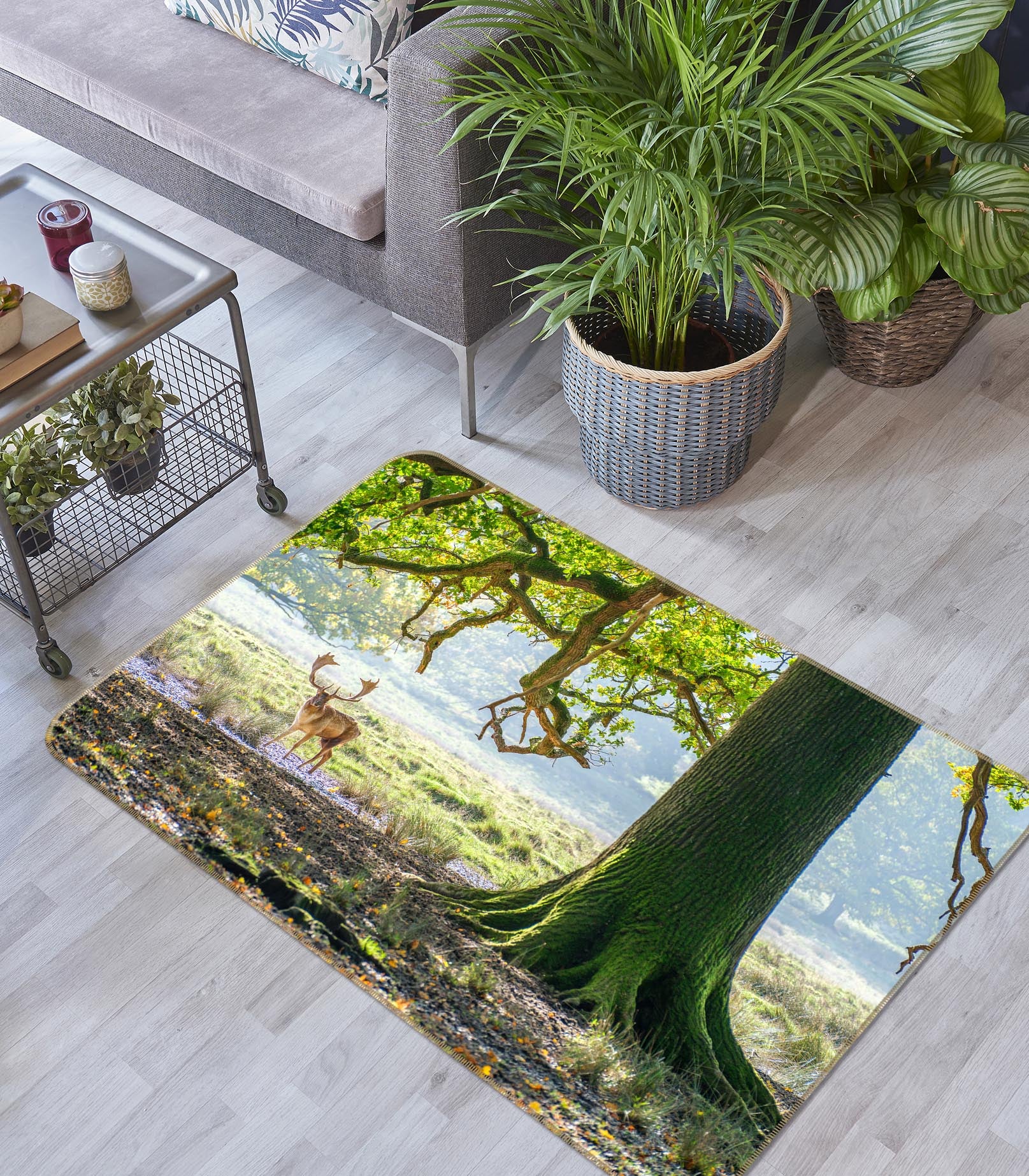 3D Trees 83280 Assaf Frank Rug Non Slip Rug Mat