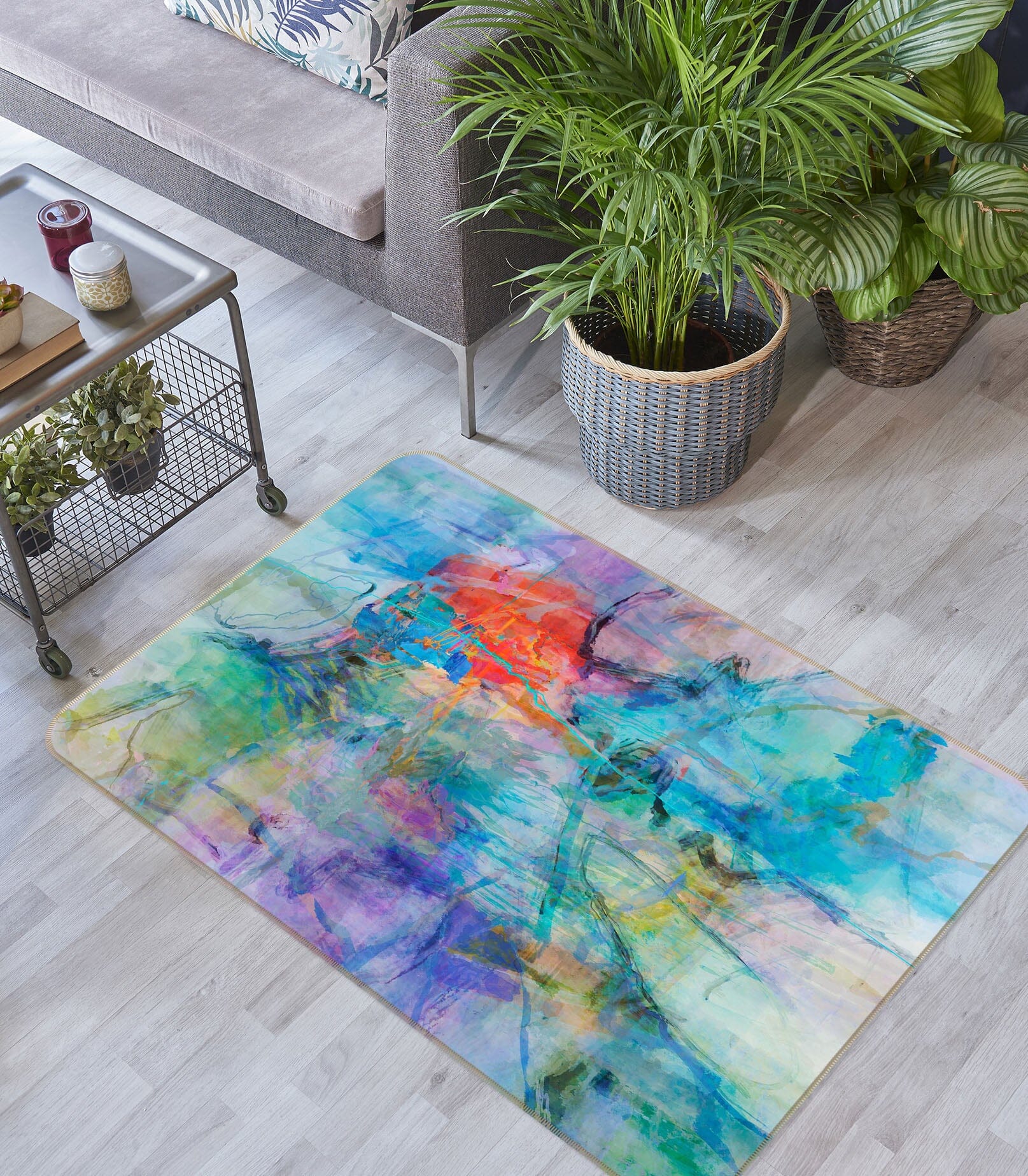 3D Color Graffiti 108 Michael Tienhaara Rug Non Slip Rug Mat Mat AJ Creativity Home 