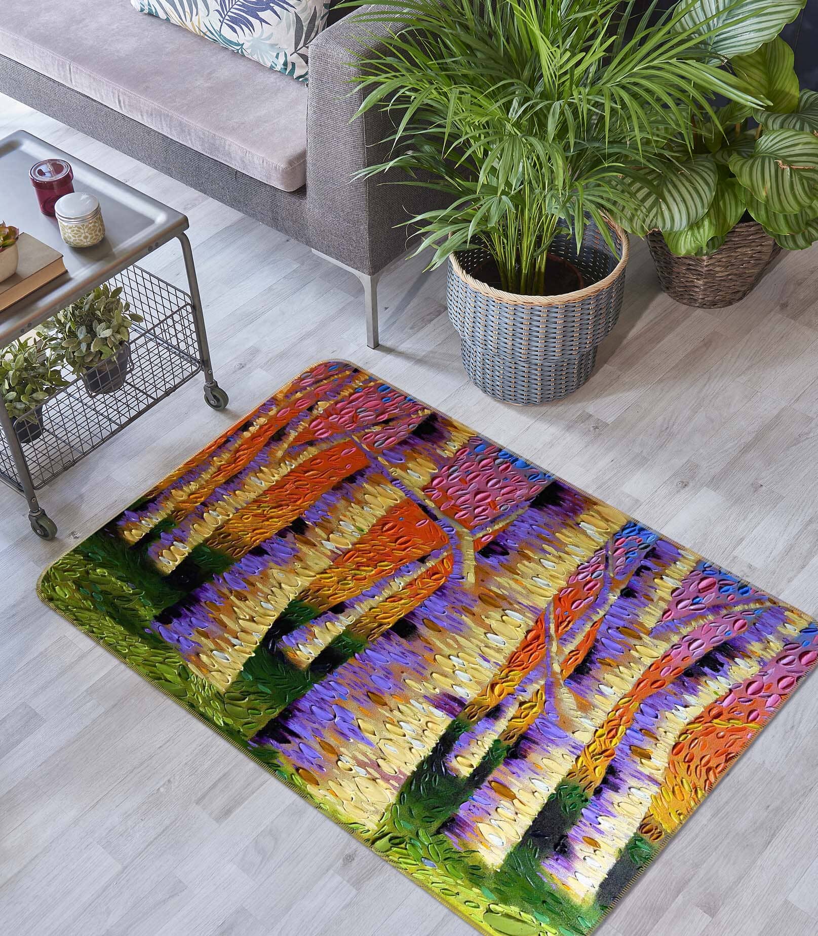 3D Rainbow Connection 1013 Dena Tollefson Rug Non Slip Rug Mat Mat AJ Creativity Home 
