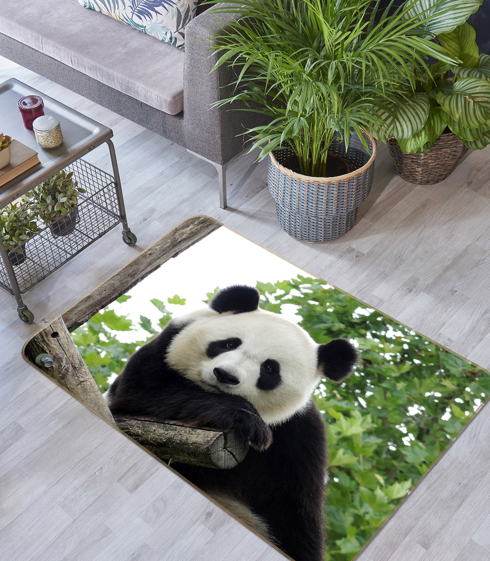 3D Panda Leisure 134 Animal Non Slip Rug Mat