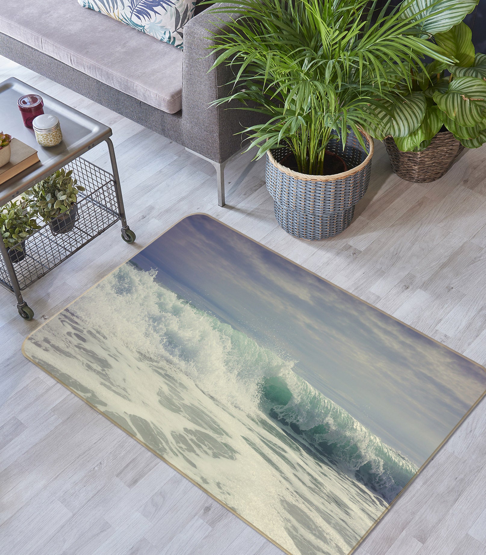 3D Waves 36031 Non Slip Rug Mat