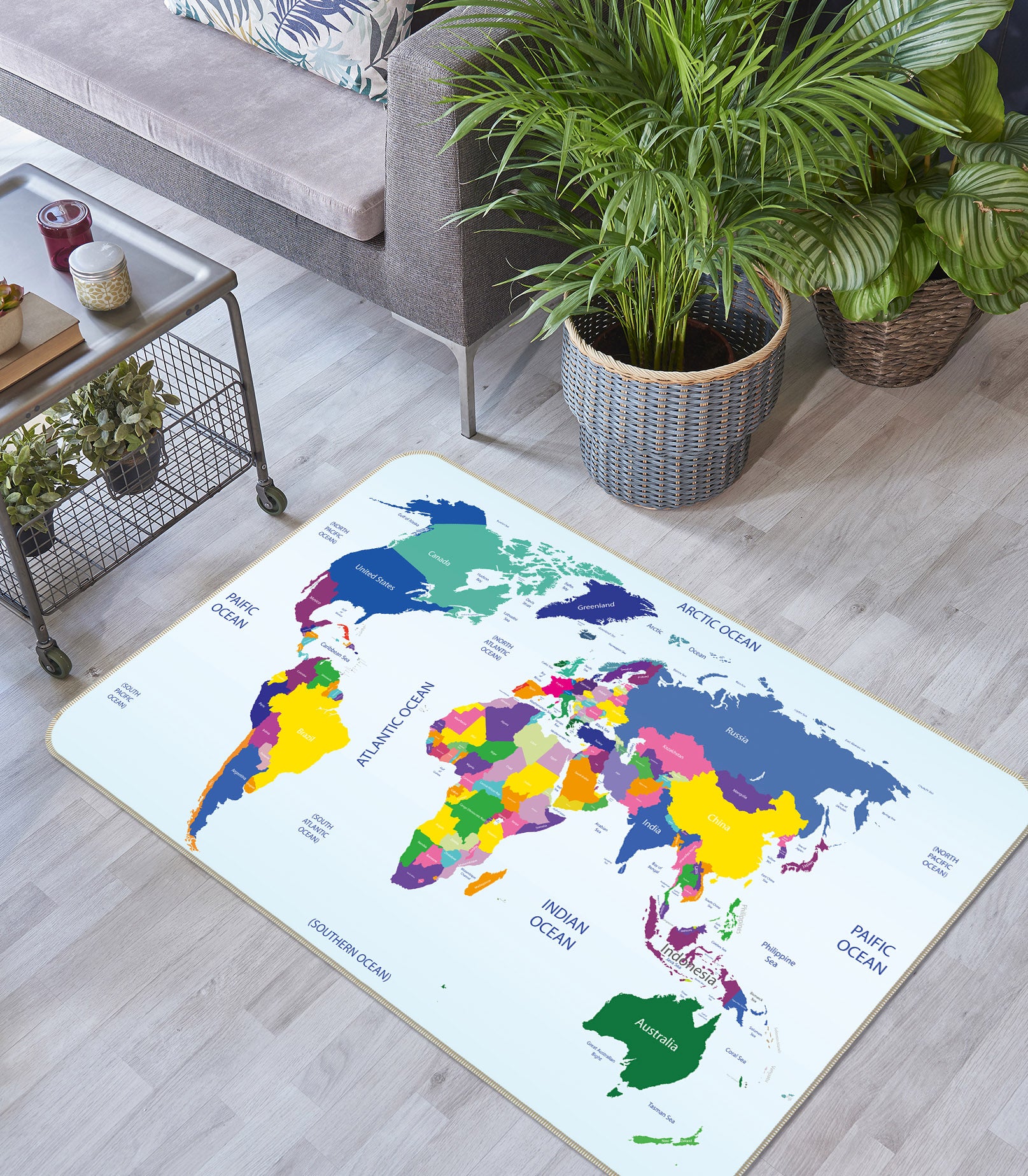 3D Map 35018 Non Slip Rug Mat
