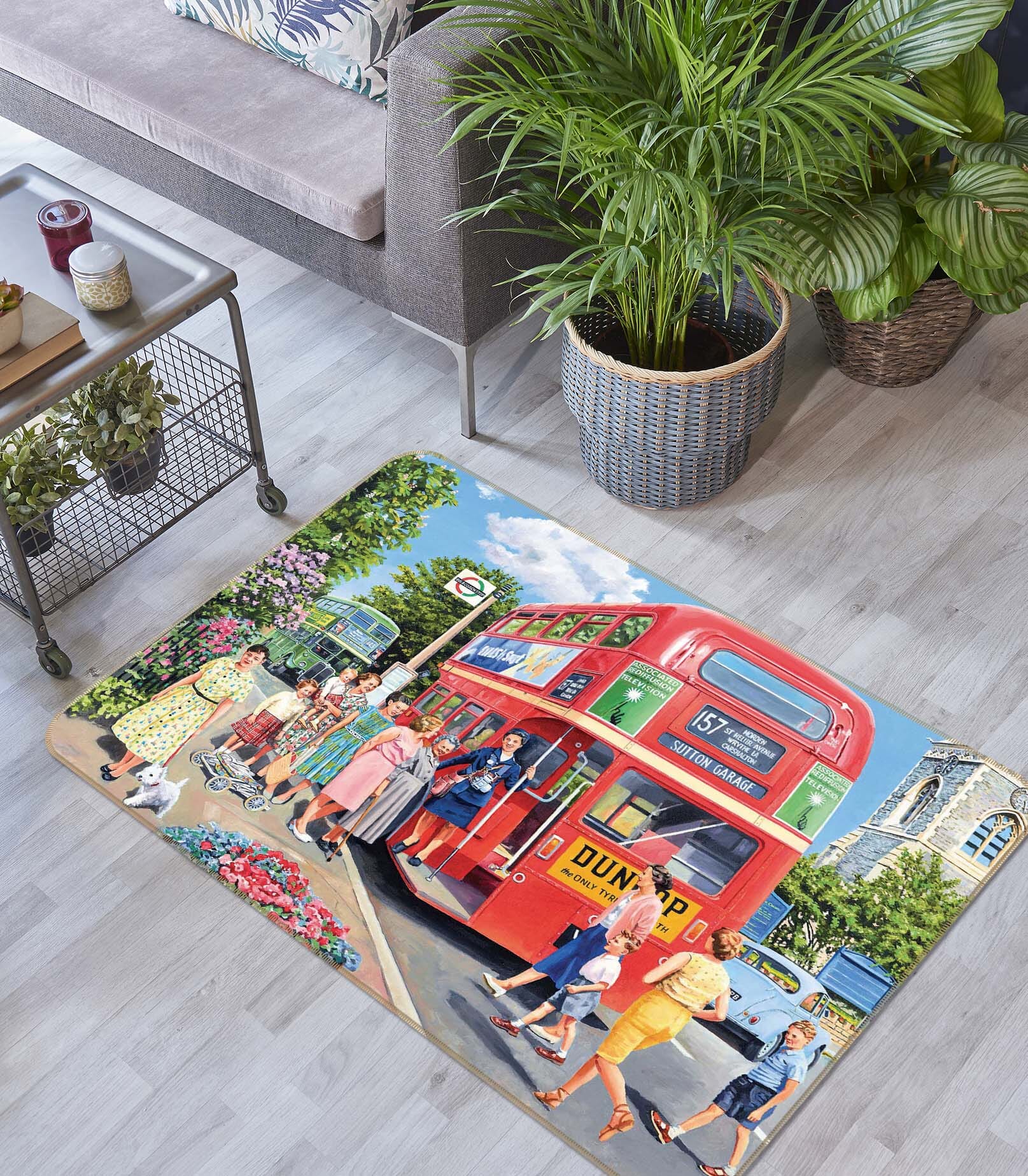 3D The Bus Conductress 1108 Trevor Mitchell Rug Non Slip Rug Mat Mat AJ Creativity Home 
