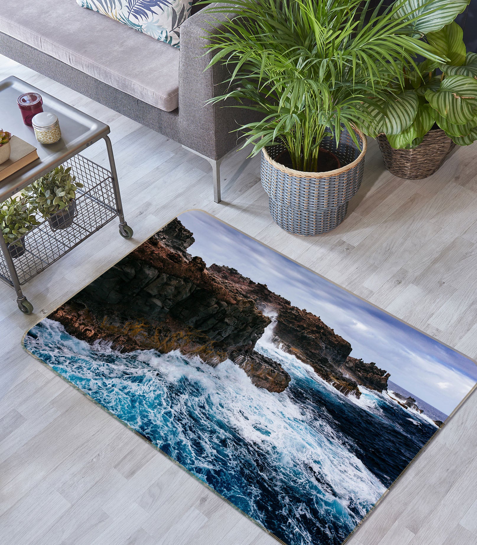 3D Sea Stone 35181 Non Slip Rug Mat