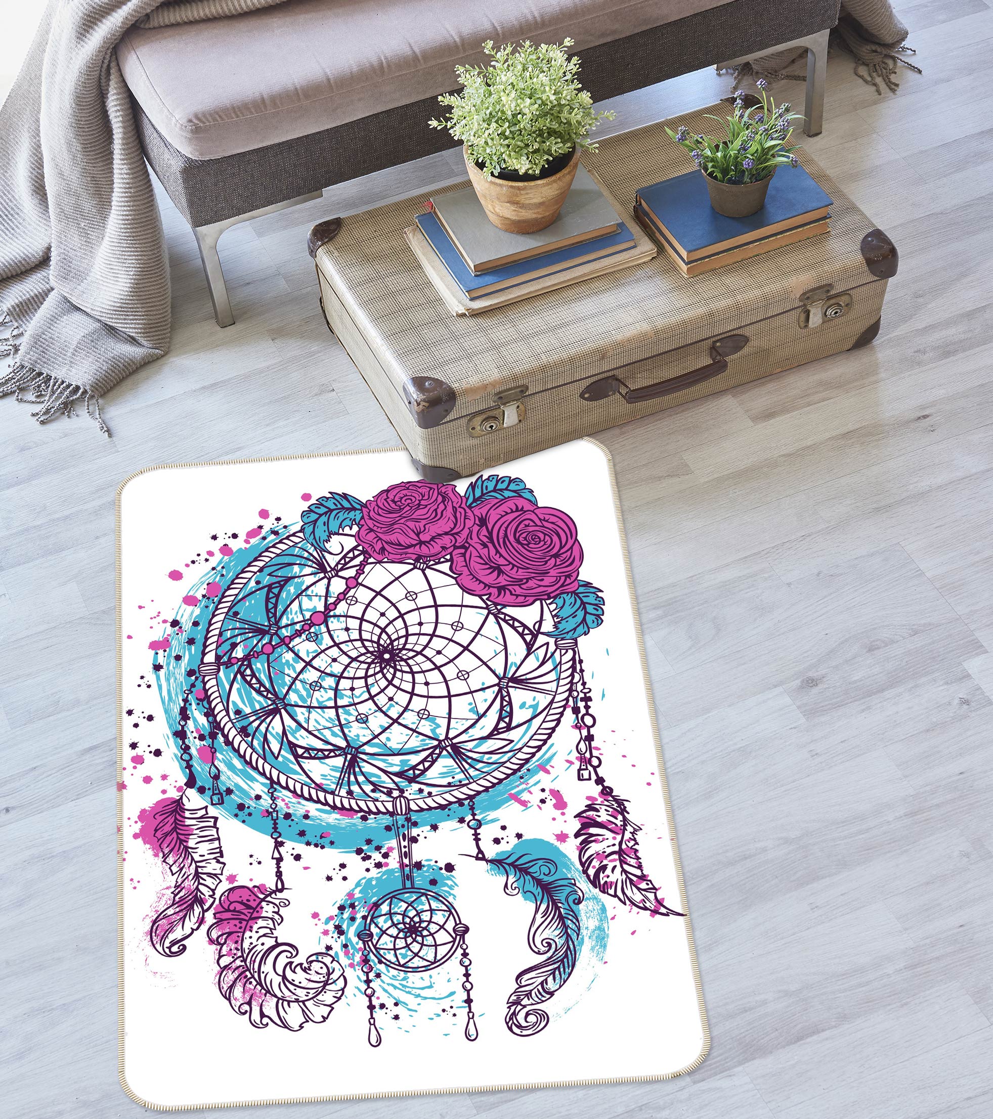 3D Dream Catcher 37146 Non Slip Rug Mat
